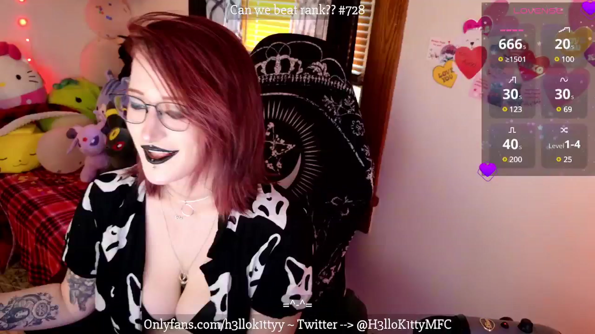 Gallery image thumbnail from H3llok1tty's myfreecams stream on, 02/23/2025, 17:19 image 6 of 20