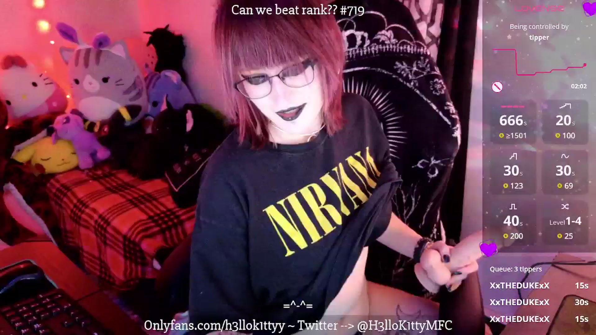 Gallery image thumbnail from H3llok1tty's myfreecams stream on, 03/10/2025, 10:06 image 20 of 20