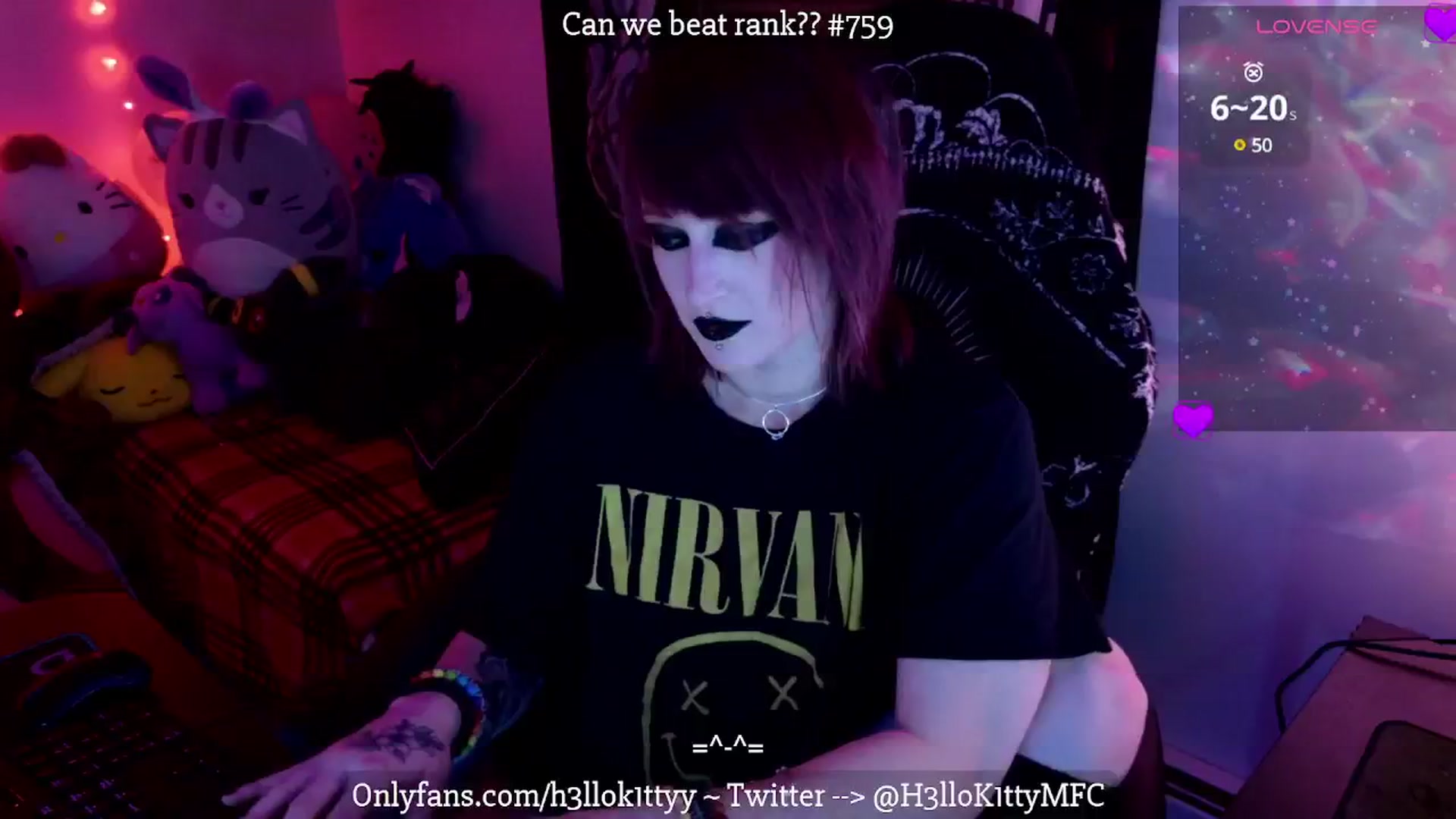 Gallery image thumbnail from H3llok1tty's myfreecams stream on, 03/10/2025, 10:06 image 17 of 20
