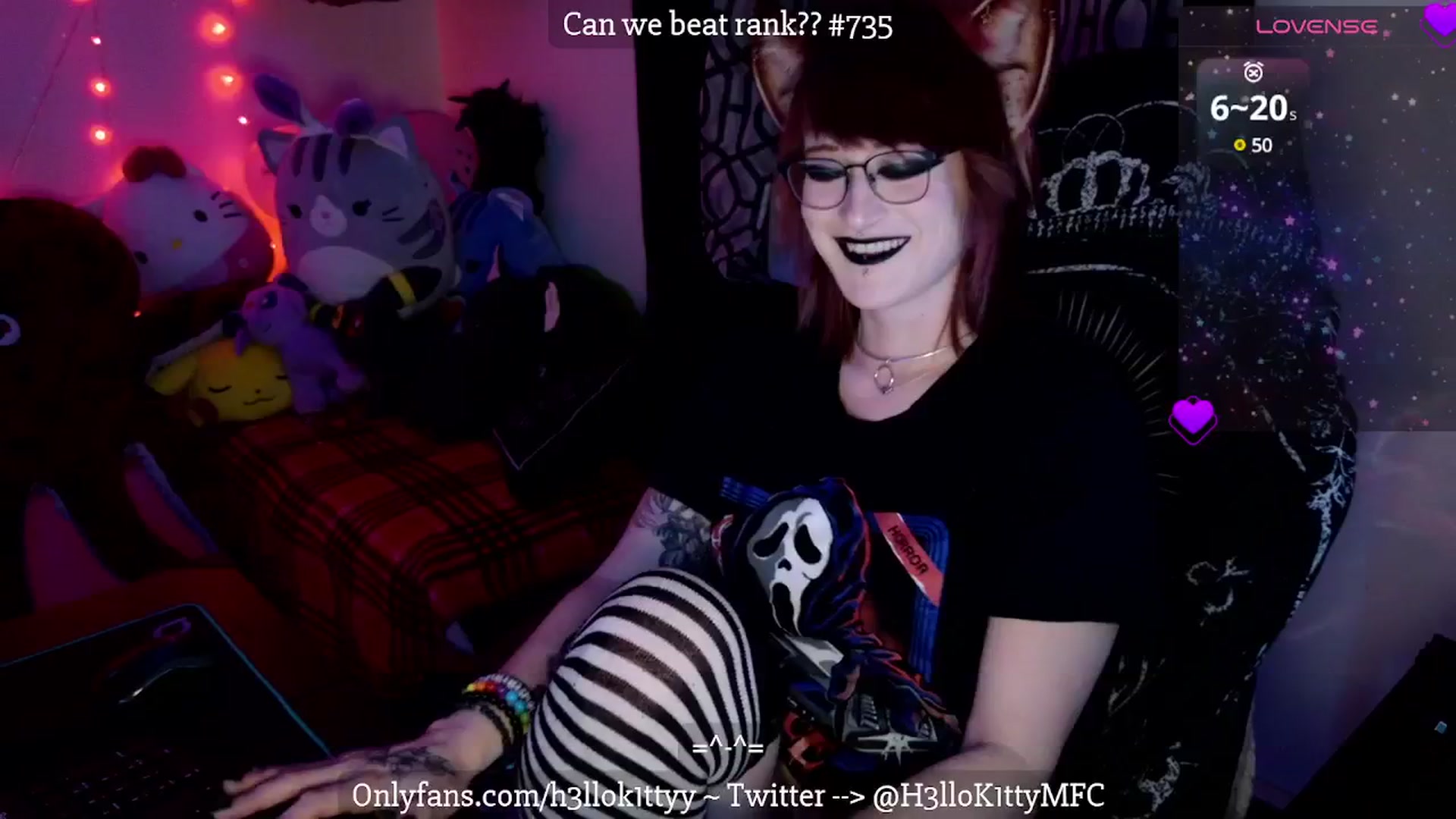 Gallery image thumbnail from H3llok1tty's myfreecams stream on, 03/11/2025, 10:10 image 8 of 20