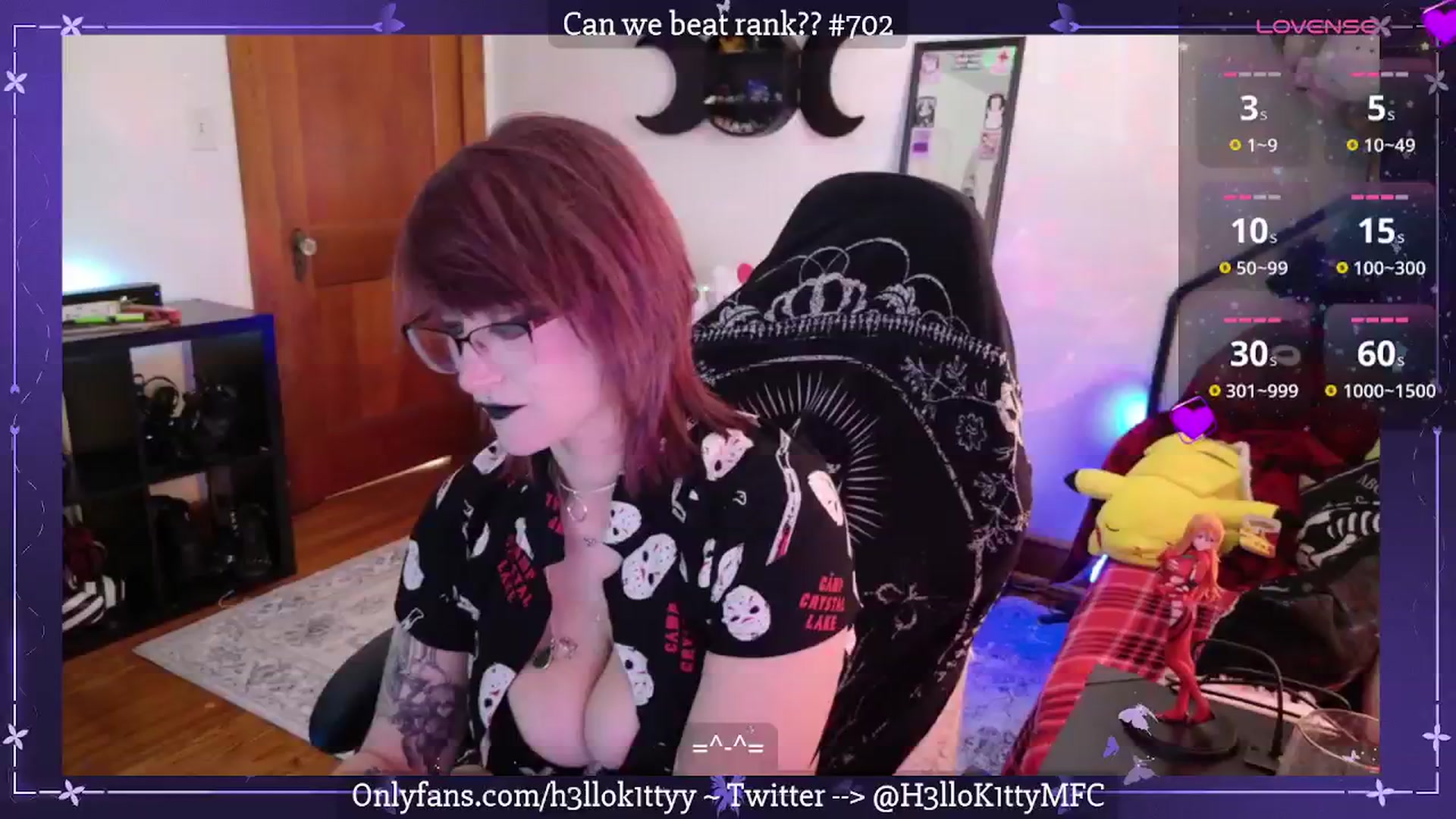 Gallery image thumbnail from H3llok1tty's myfreecams stream on, 03/22/2025, 14:33 image 1 of 20