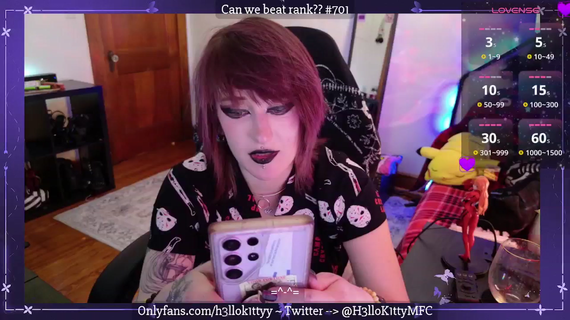 Gallery image thumbnail from H3llok1tty's myfreecams stream on, 03/22/2025, 14:33 image 16 of 20