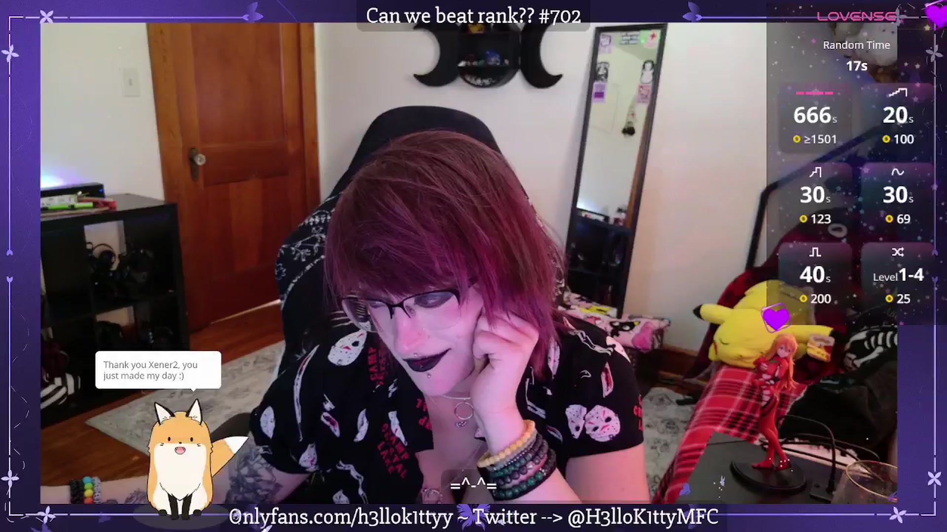 Gallery image thumbnail from H3llok1tty's myfreecams stream on, 03/22/2025, 14:33 image 3 of 20