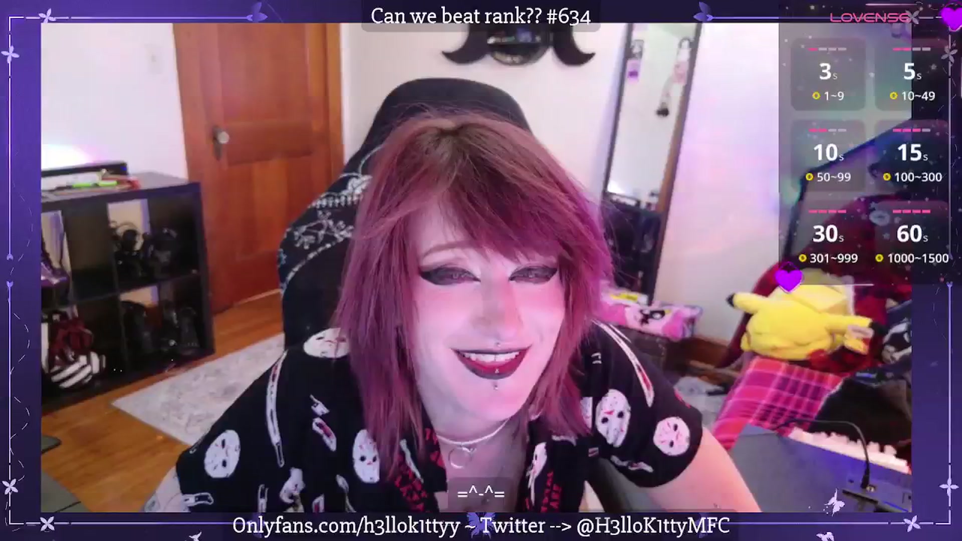 Gallery image thumbnail from H3llok1tty's myfreecams stream on, 03/22/2025, 16:09 image 6 of 20