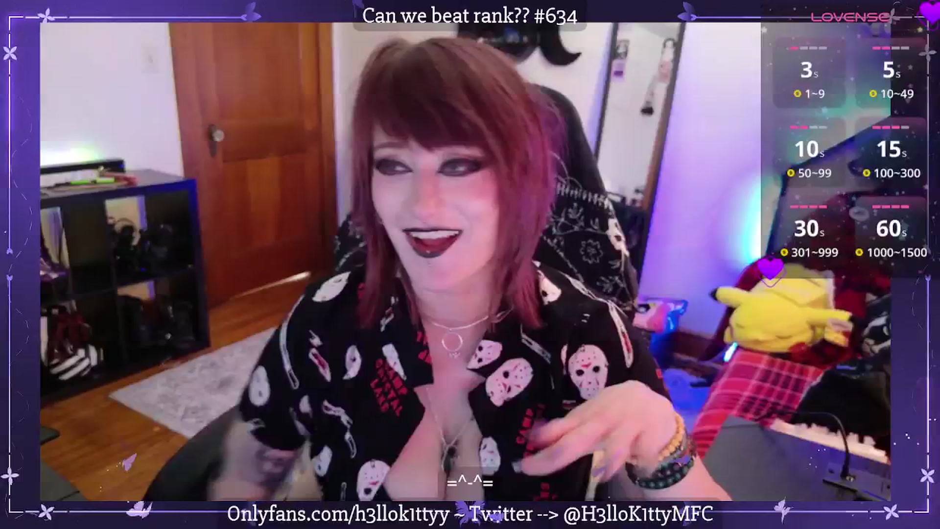 Gallery image thumbnail from H3llok1tty's myfreecams stream on, 03/22/2025, 16:09 image 7 of 20