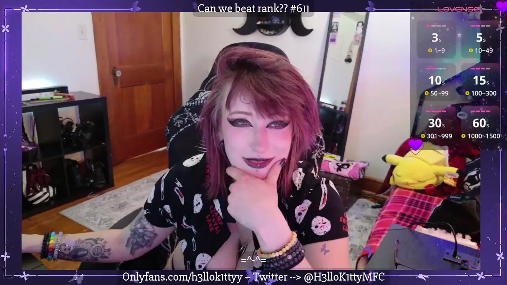 Gallery image thumbnail from H3llok1tty's myfreecams stream on, 03/22/2025, 16:09 image 17 of 20