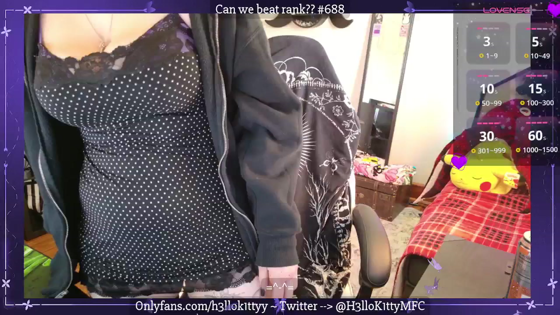 Gallery image thumbnail from H3llok1tty's myfreecams stream on, 03/27/2025, 21:02 image 9 of 20