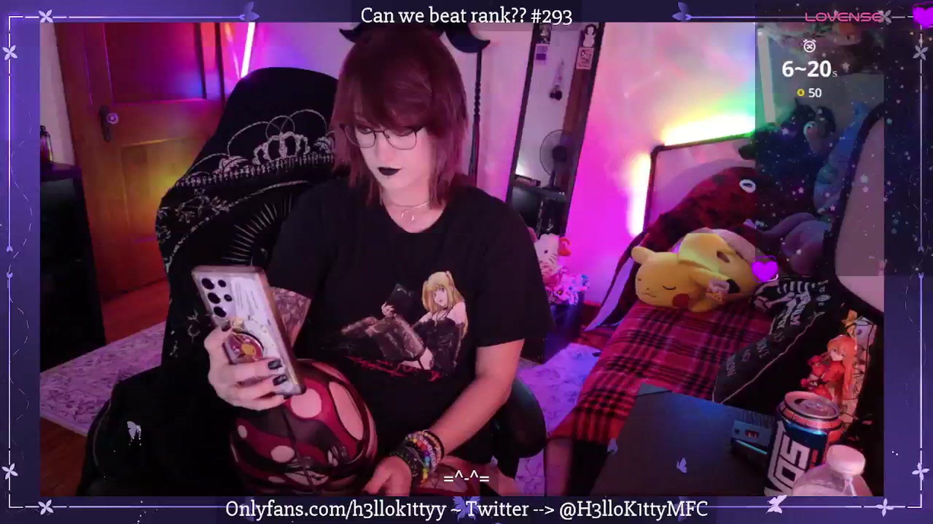 Gallery image thumbnail from H3llok1tty's myfreecams stream on, 04/02/2025, 07:41 image 18 of 20
