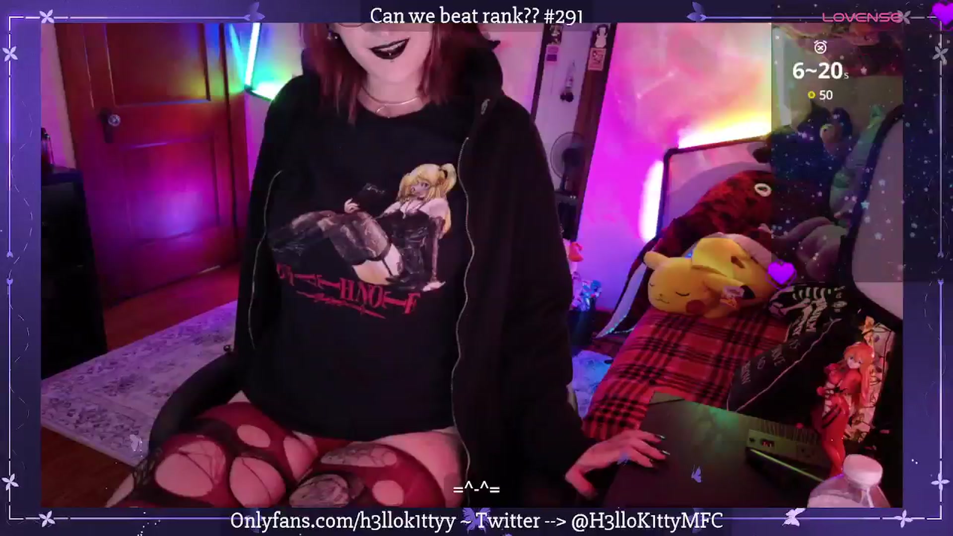 Gallery image thumbnail from H3llok1tty's myfreecams stream on, 04/02/2025, 07:41 image 3 of 20