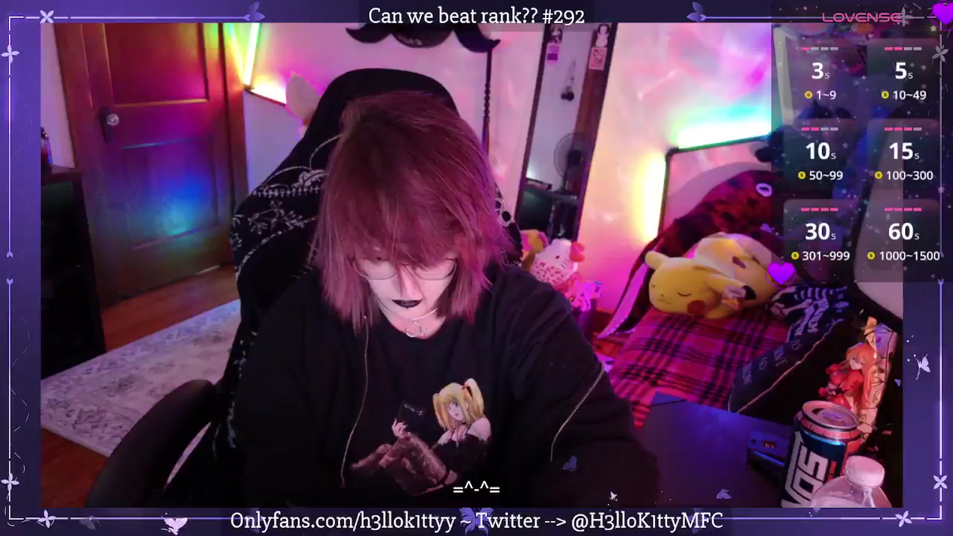 Gallery image thumbnail from H3llok1tty's myfreecams stream on, 04/02/2025, 07:41 image 15 of 20