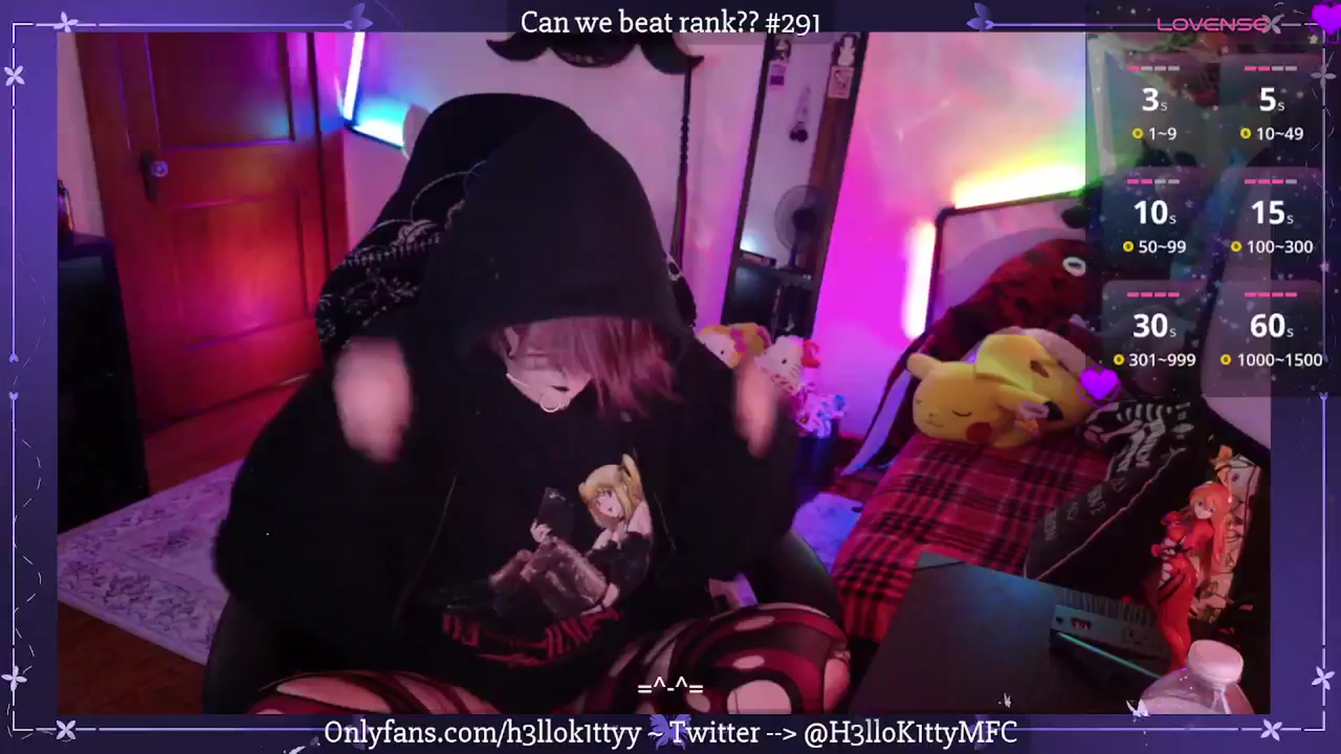 Gallery image thumbnail from H3llok1tty's myfreecams stream on, 04/02/2025, 07:41 image 1 of 20