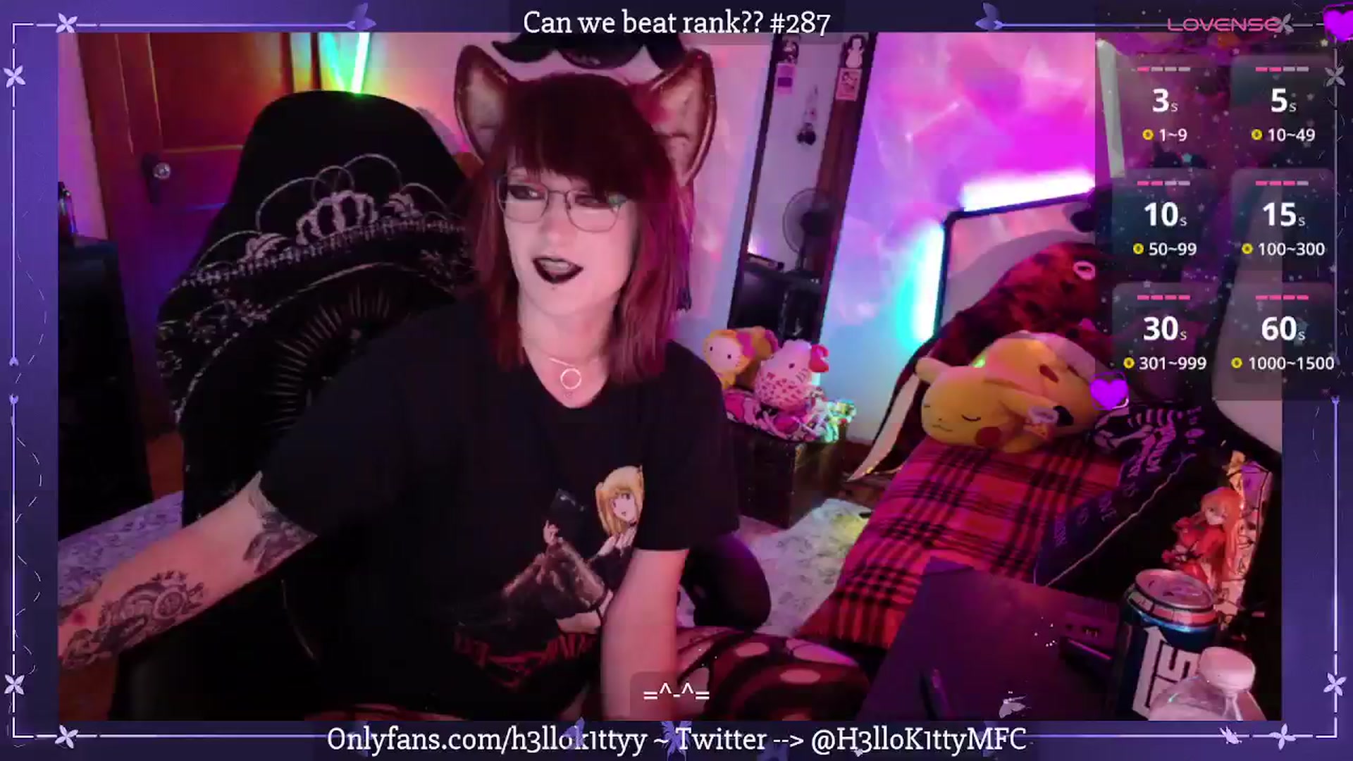 Gallery image thumbnail from H3llok1tty's myfreecams stream on, 04/02/2025, 08:01 image 7 of 20