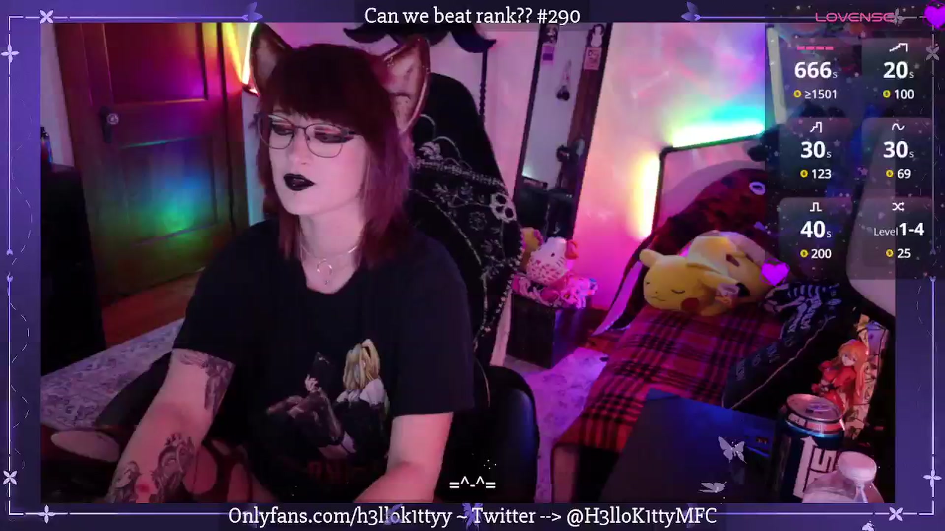 Gallery image thumbnail from H3llok1tty's myfreecams stream on, 04/02/2025, 08:01 image 20 of 20