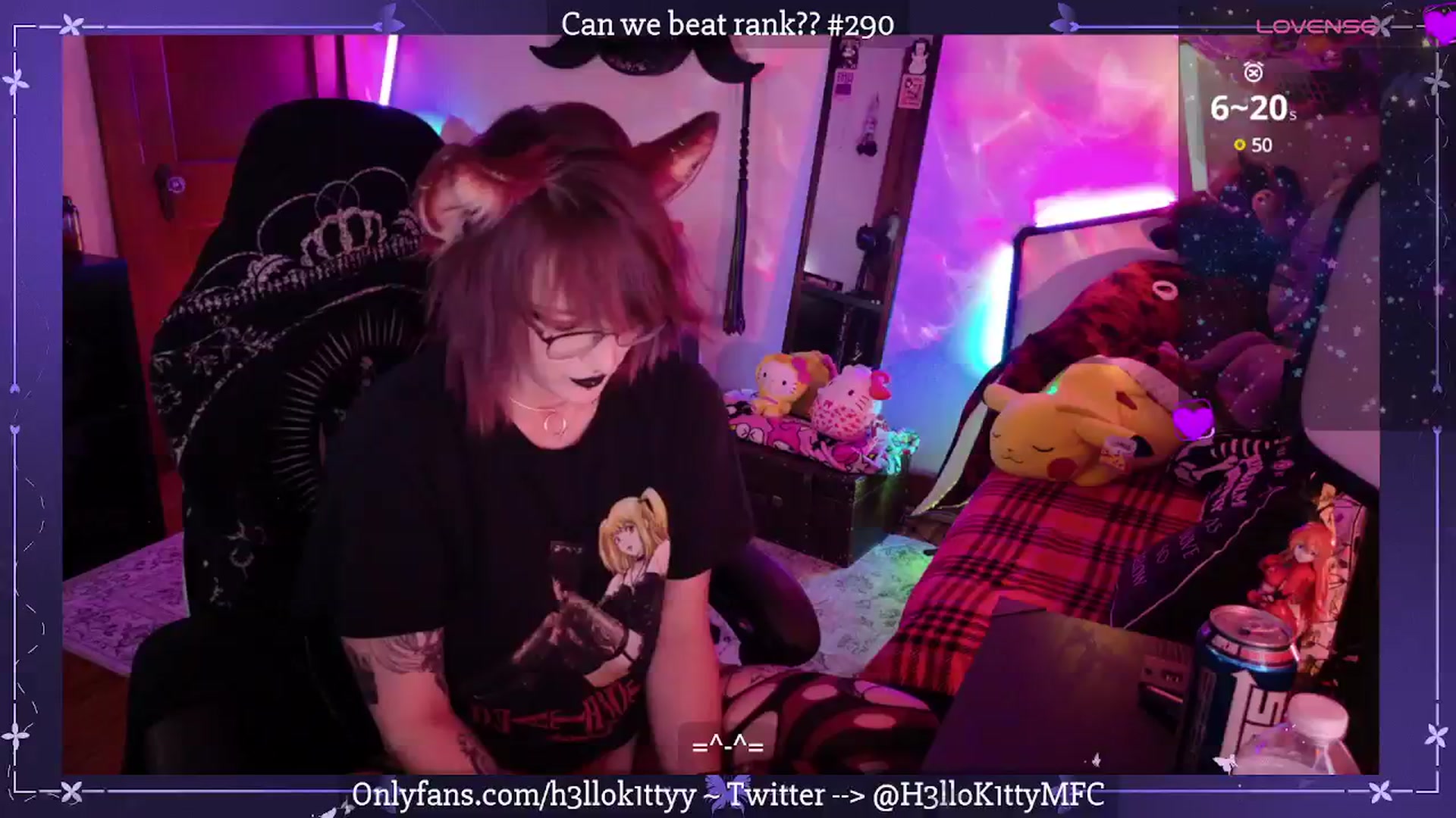 Gallery image thumbnail from H3llok1tty's myfreecams stream on, 04/02/2025, 08:01 image 18 of 20