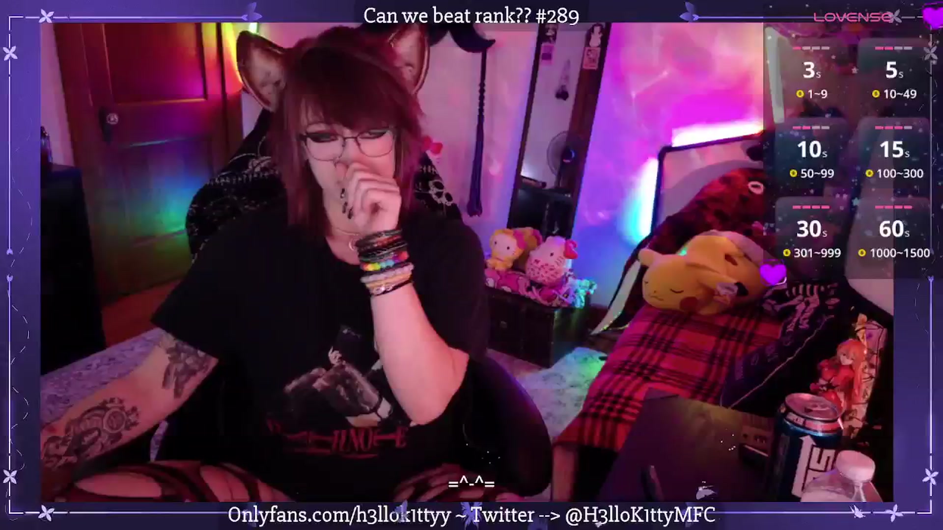 Gallery image thumbnail from H3llok1tty's myfreecams stream on, 04/02/2025, 08:01 image 12 of 20