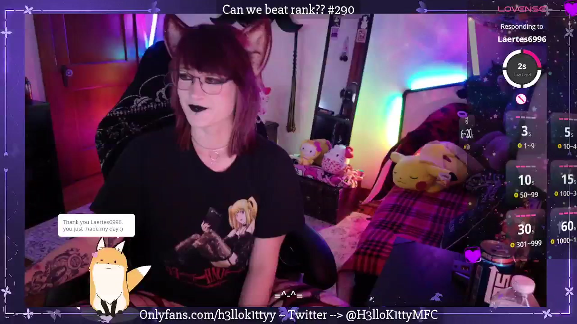 Gallery image thumbnail from H3llok1tty's myfreecams stream on, 04/02/2025, 08:01 image 14 of 20