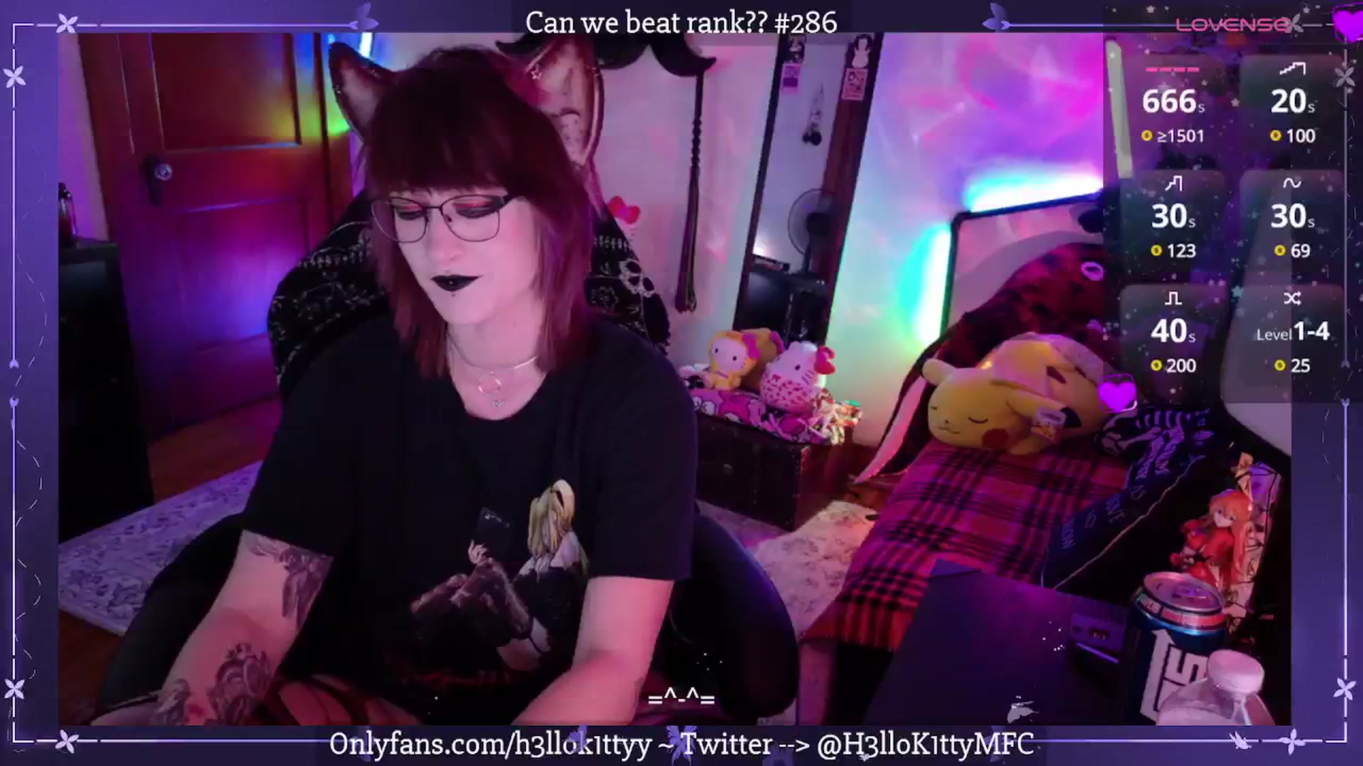 Gallery image thumbnail from H3llok1tty's myfreecams stream on, 04/02/2025, 08:01 image 2 of 20
