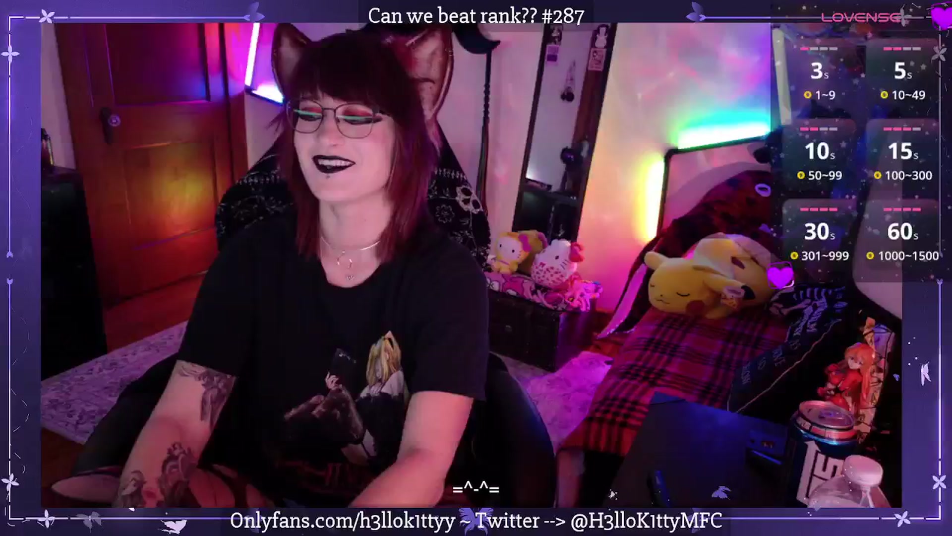 Gallery image thumbnail from H3llok1tty's myfreecams stream on, 04/02/2025, 08:01 image 9 of 20