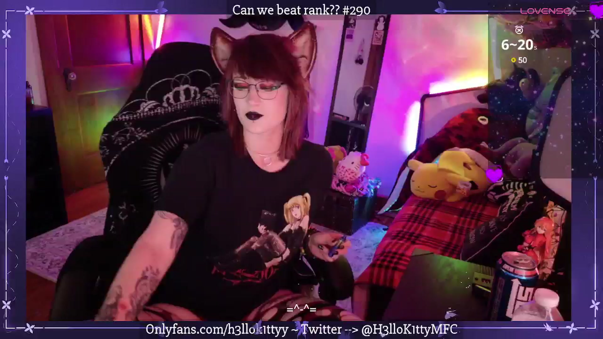 Gallery image thumbnail from H3llok1tty's myfreecams stream on, 04/02/2025, 08:01 image 17 of 20