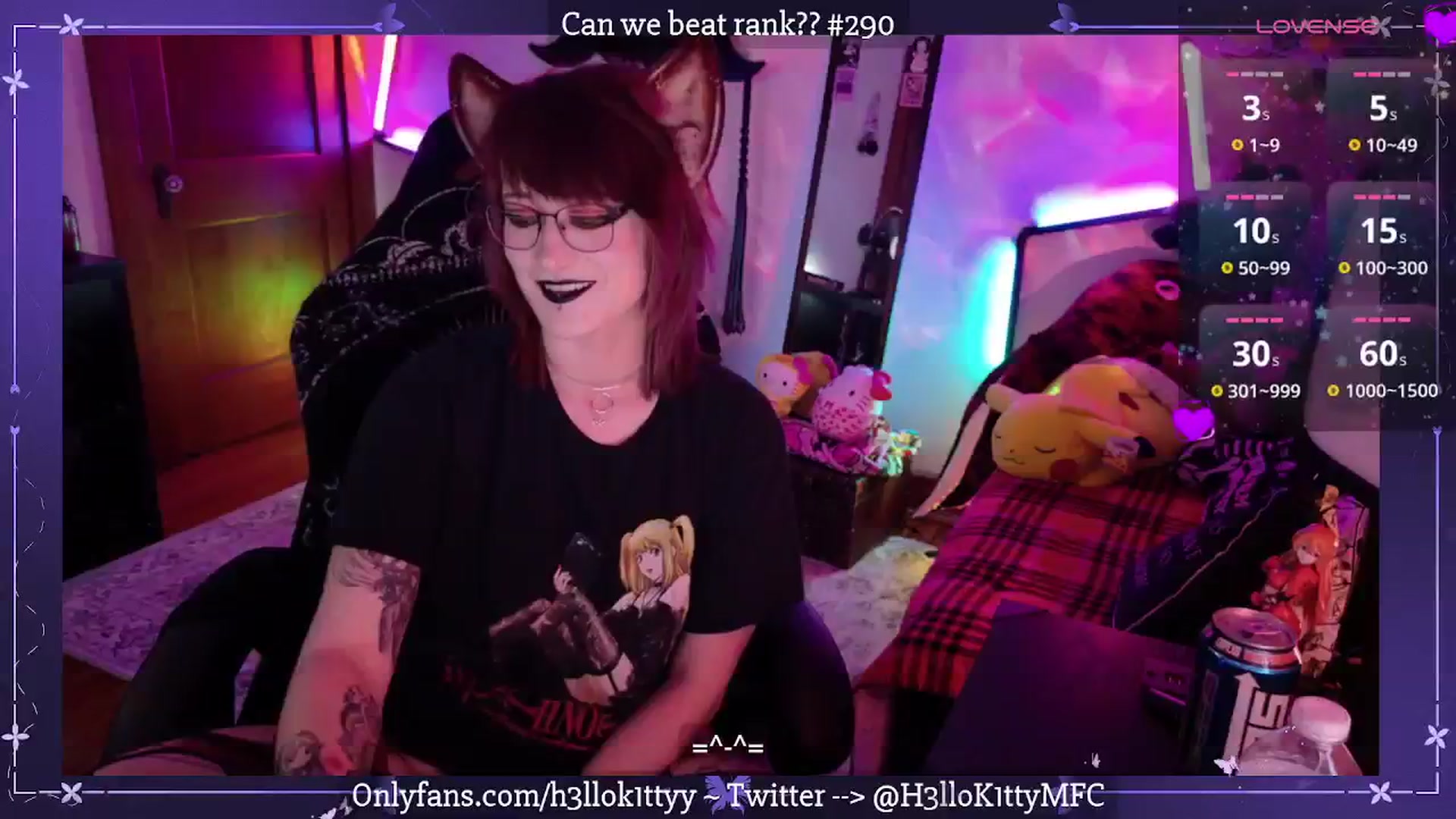 Gallery image thumbnail from H3llok1tty's myfreecams stream on, 04/02/2025, 08:01 image 13 of 20