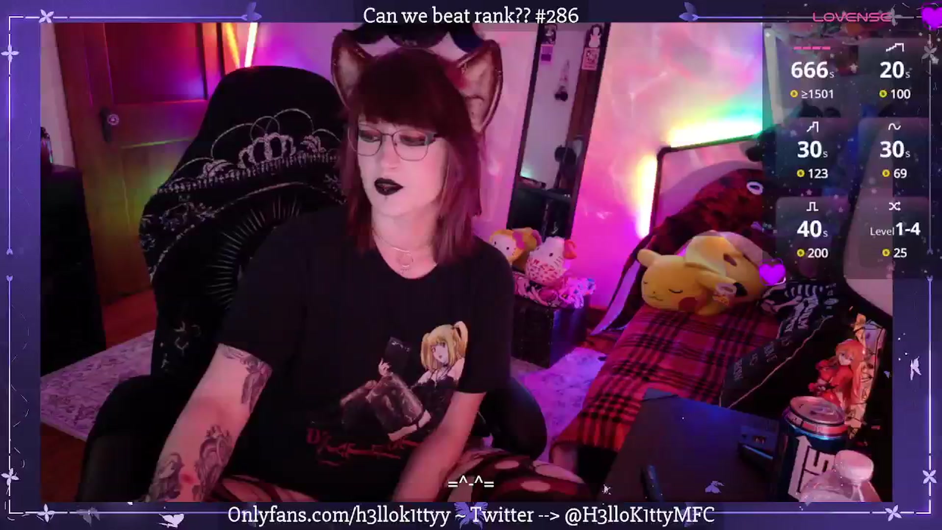 Gallery image thumbnail from H3llok1tty's myfreecams stream on, 04/02/2025, 08:01 image 4 of 20