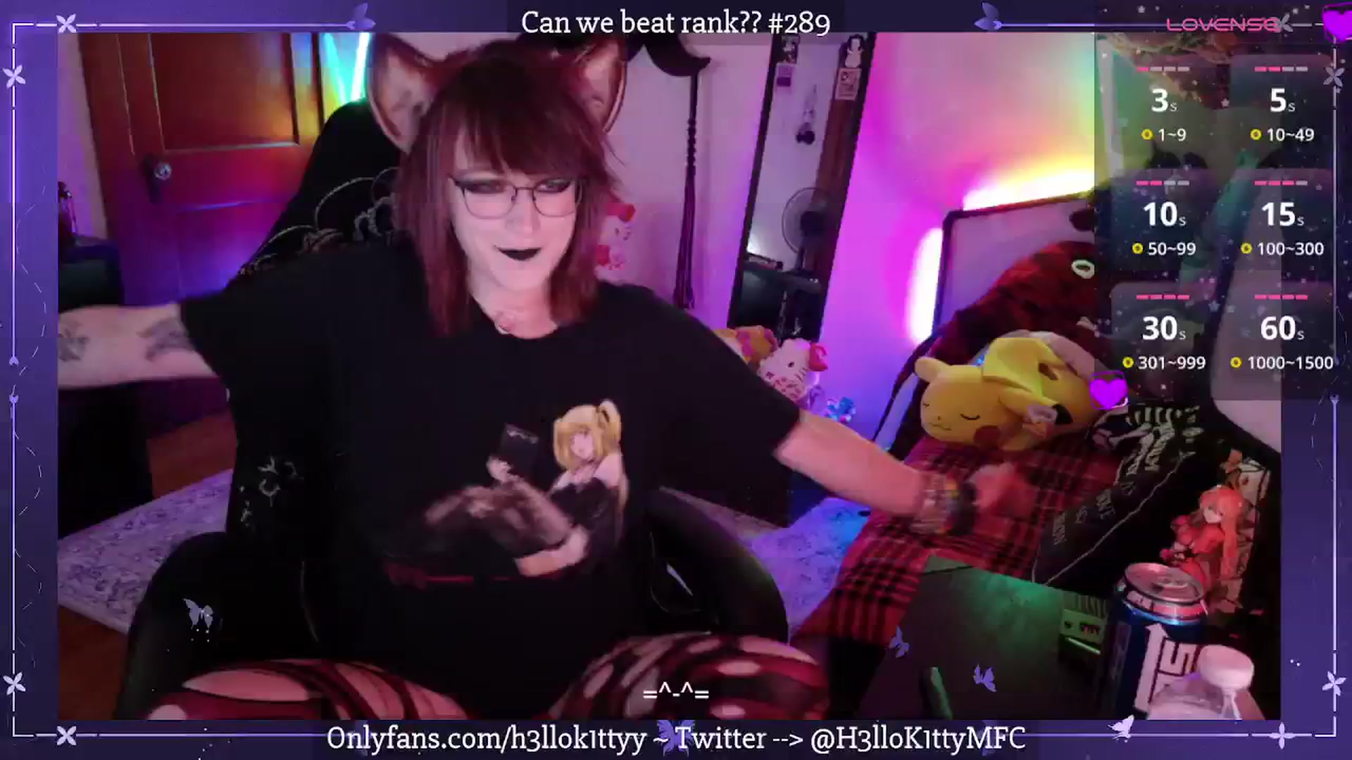 Gallery image thumbnail from H3llok1tty's myfreecams stream on, 04/02/2025, 08:01 image 11 of 20