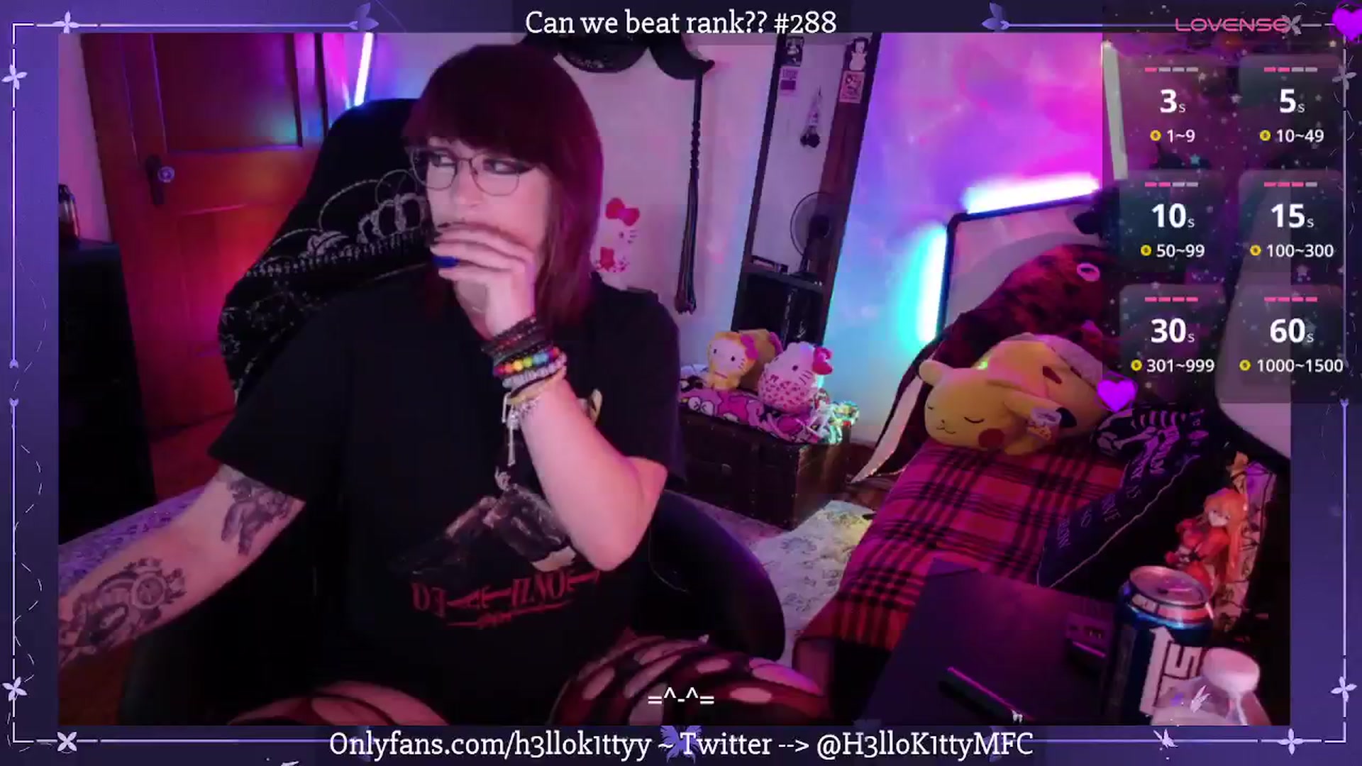 Gallery image thumbnail from H3llok1tty's myfreecams stream on, 04/02/2025, 10:04 image 1 of 20