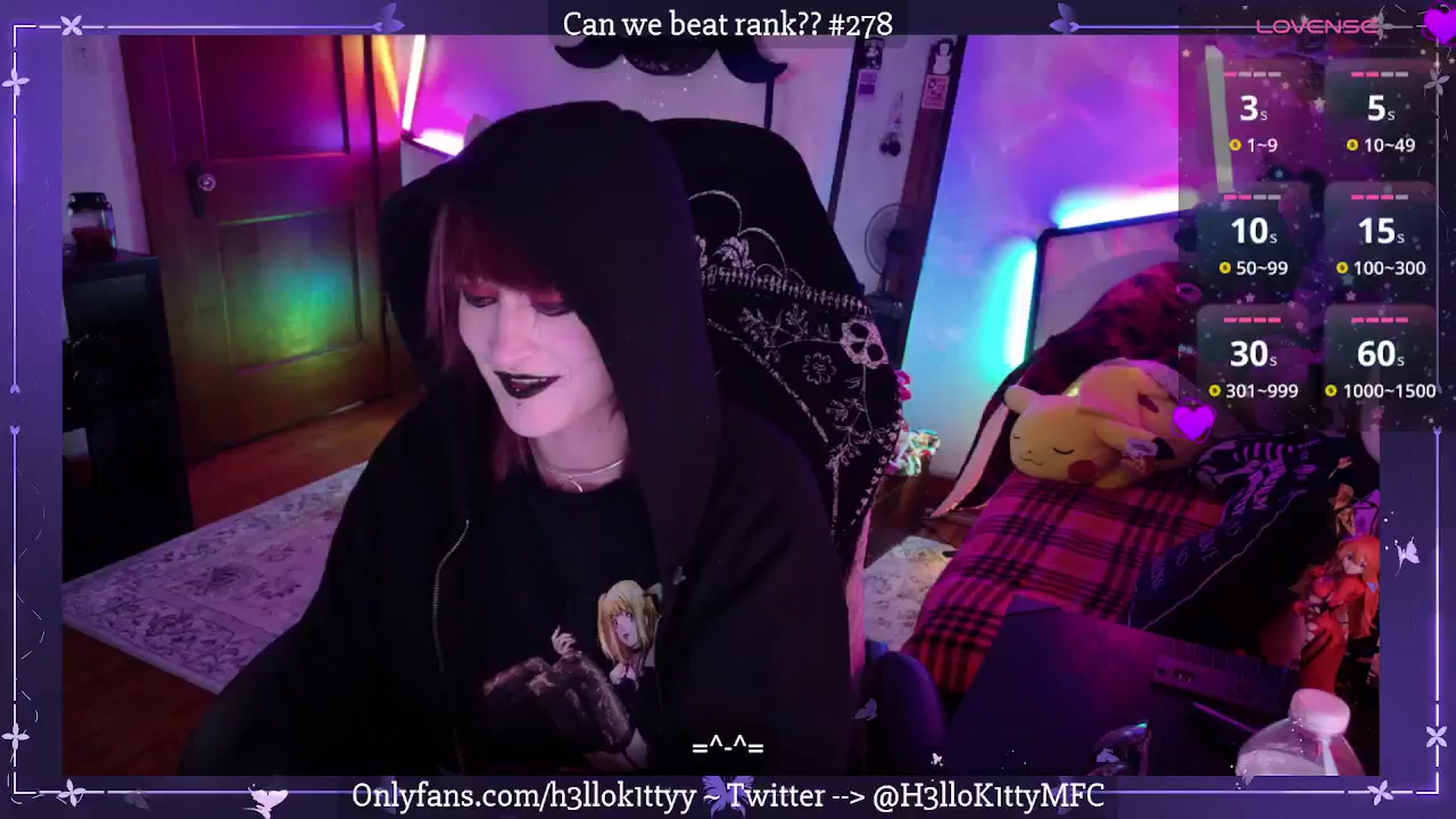 Gallery image thumbnail from H3llok1tty's myfreecams stream on, 04/02/2025, 10:04 image 9 of 20