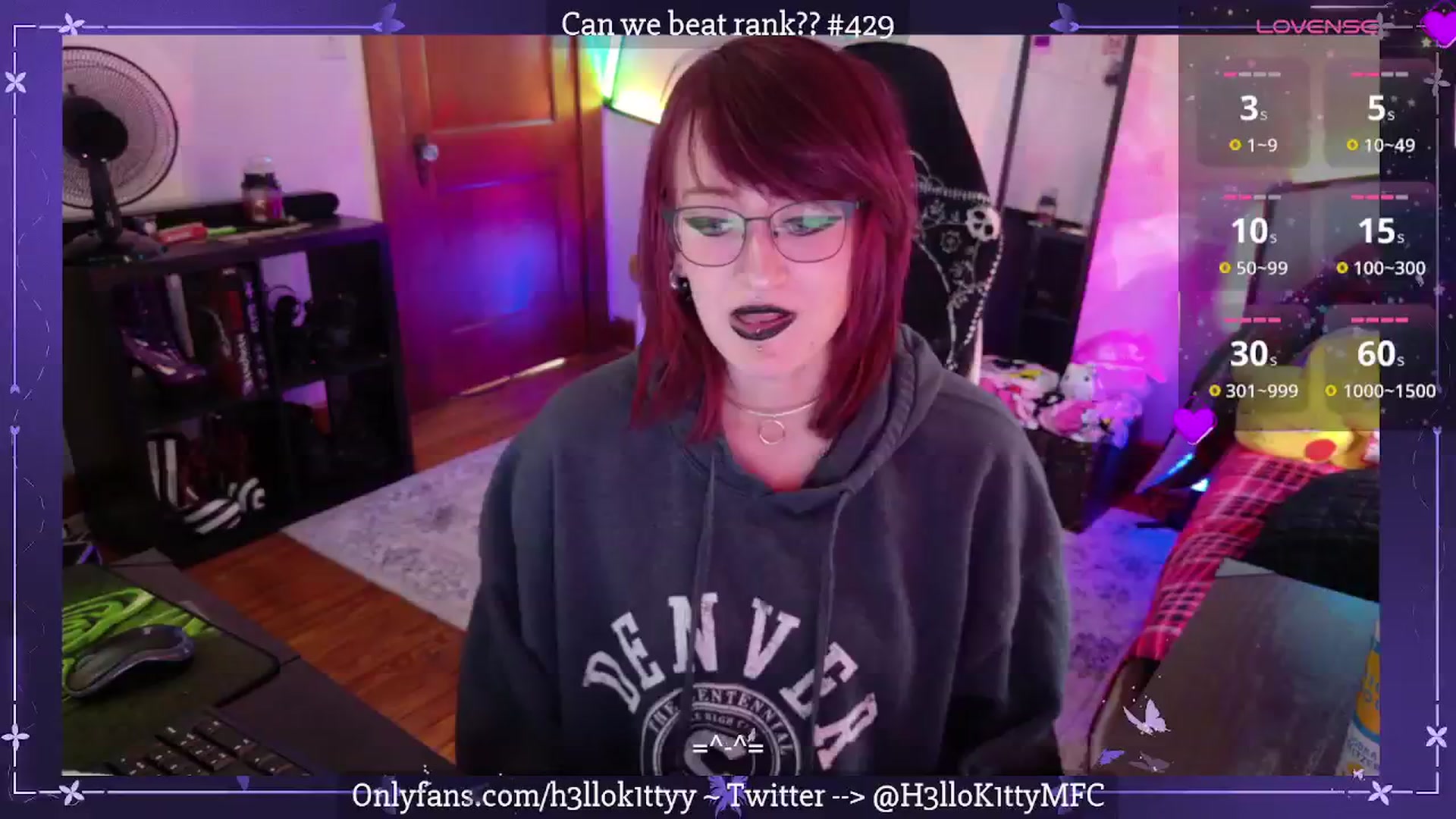 Gallery image thumbnail from H3llok1tty's myfreecams stream on, 05/03/2025, 14:24 image 18 of 20