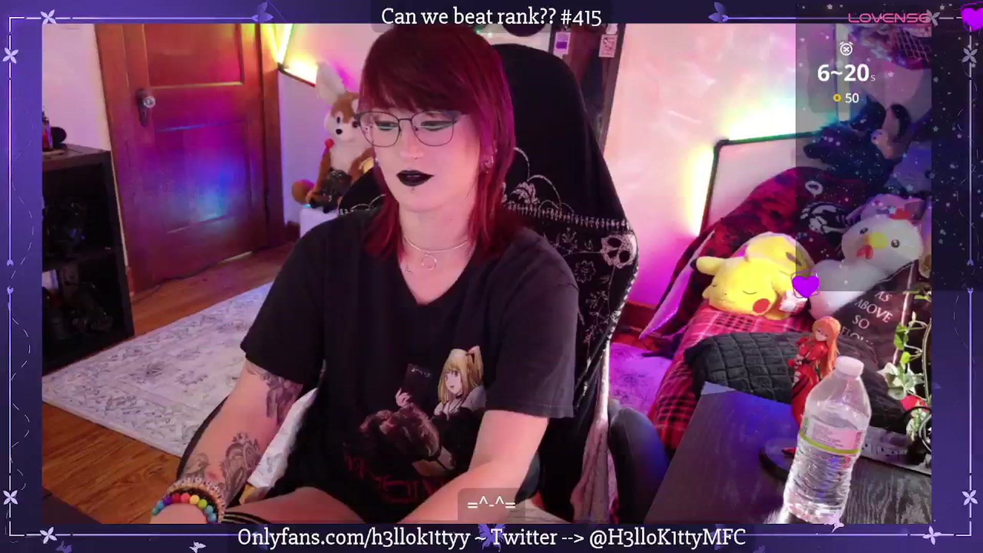 Gallery image thumbnail from H3llok1tty's myfreecams stream on, 05/04/2025, 14:46 image 9 of 20