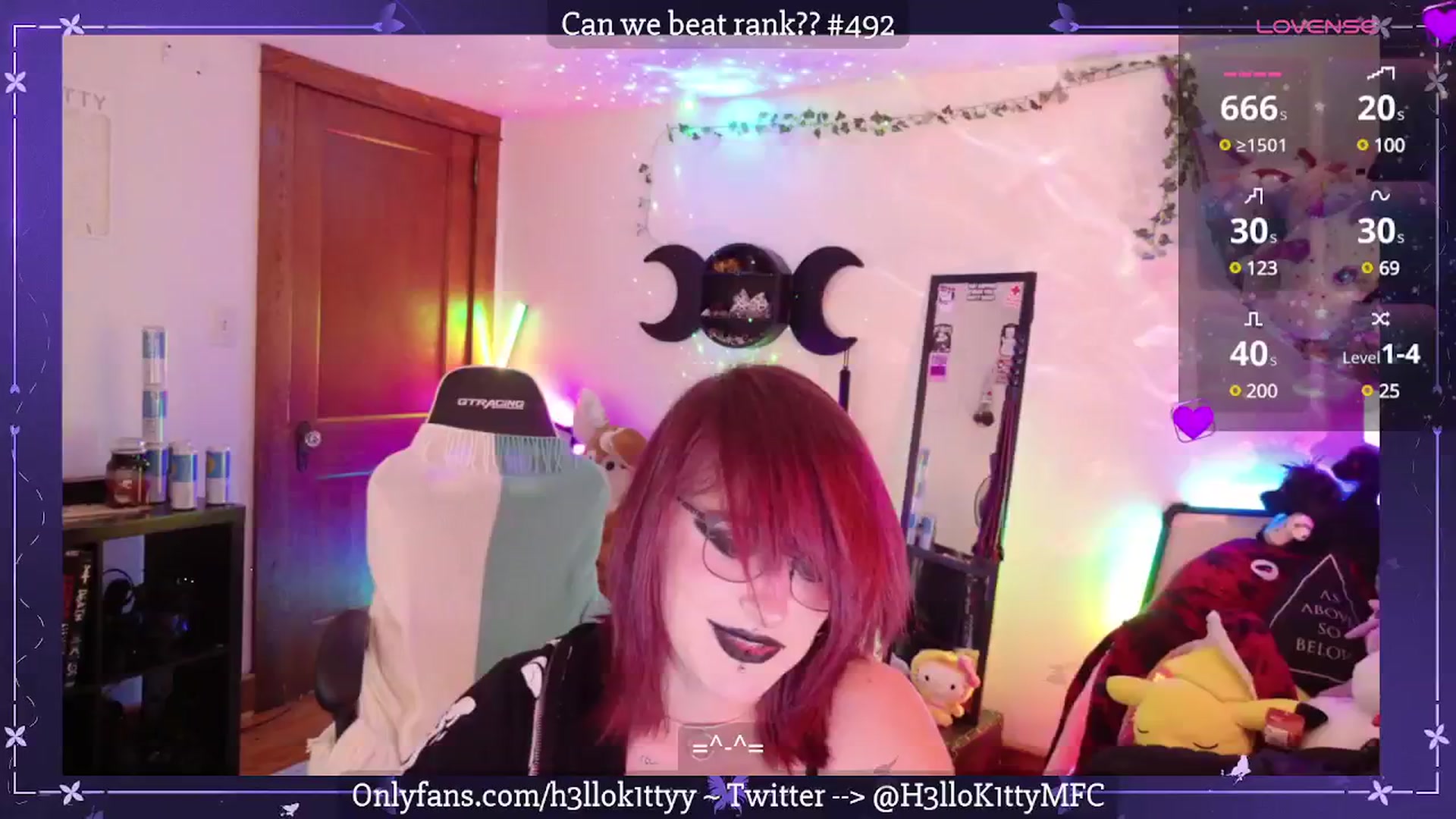 Gallery image thumbnail from H3llok1tty's myfreecams stream on, 05/25/2025, 14:21 image 12 of 20
