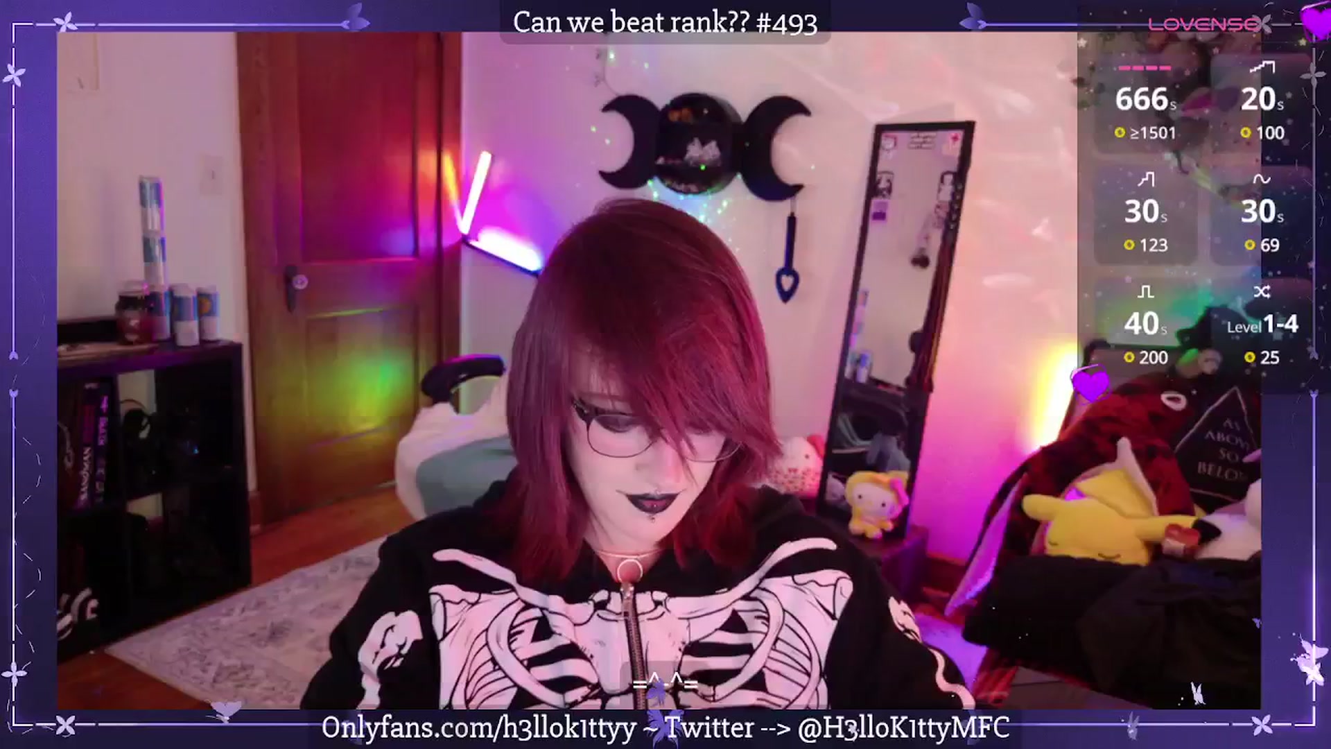 Gallery image thumbnail from H3llok1tty's myfreecams stream on, 05/25/2025, 14:21 image 10 of 20