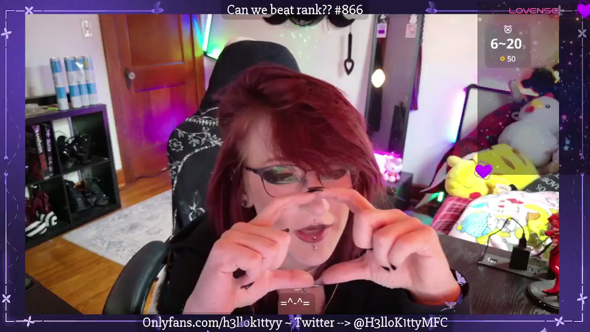 Gallery image thumbnail from H3llok1tty's myfreecams stream on, 06/22/2025, 15:40 image 12 of 20