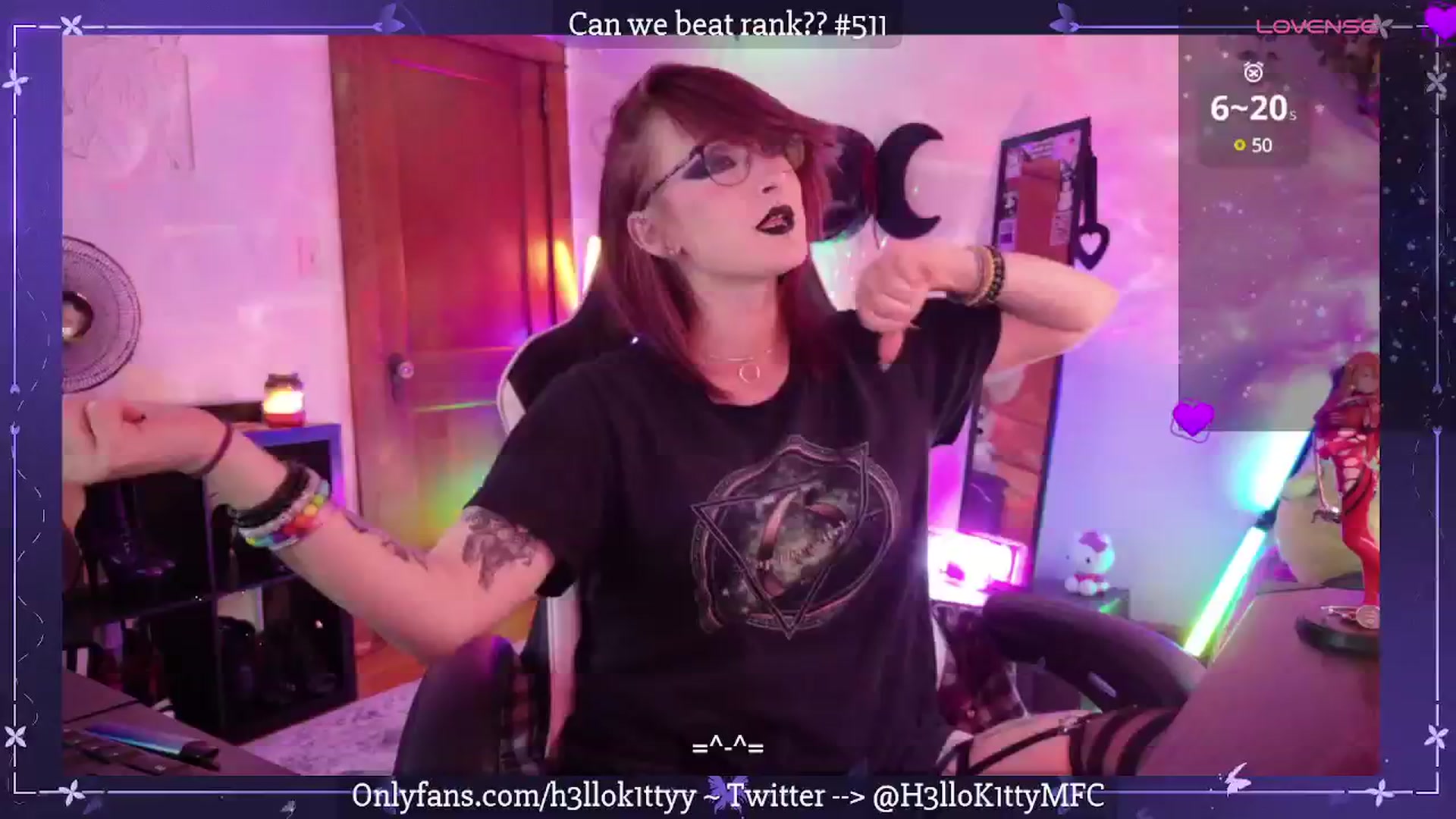 Gallery image thumbnail from H3llok1tty's myfreecams stream on, 07/11/2025, 14:15 image 11 of 20