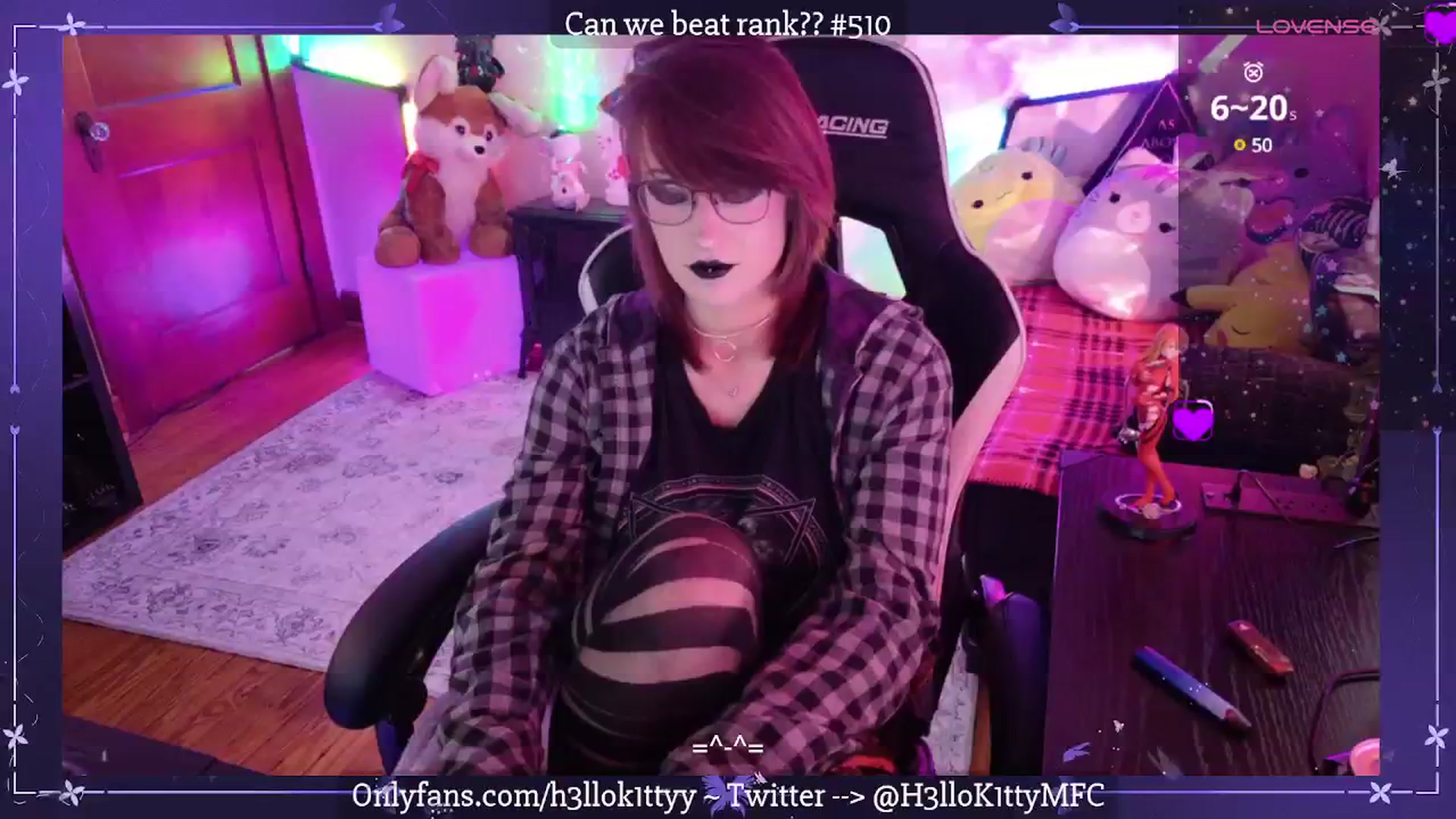 Gallery image thumbnail from H3llok1tty's myfreecams stream on, 07/11/2025, 14:15 image 6 of 20