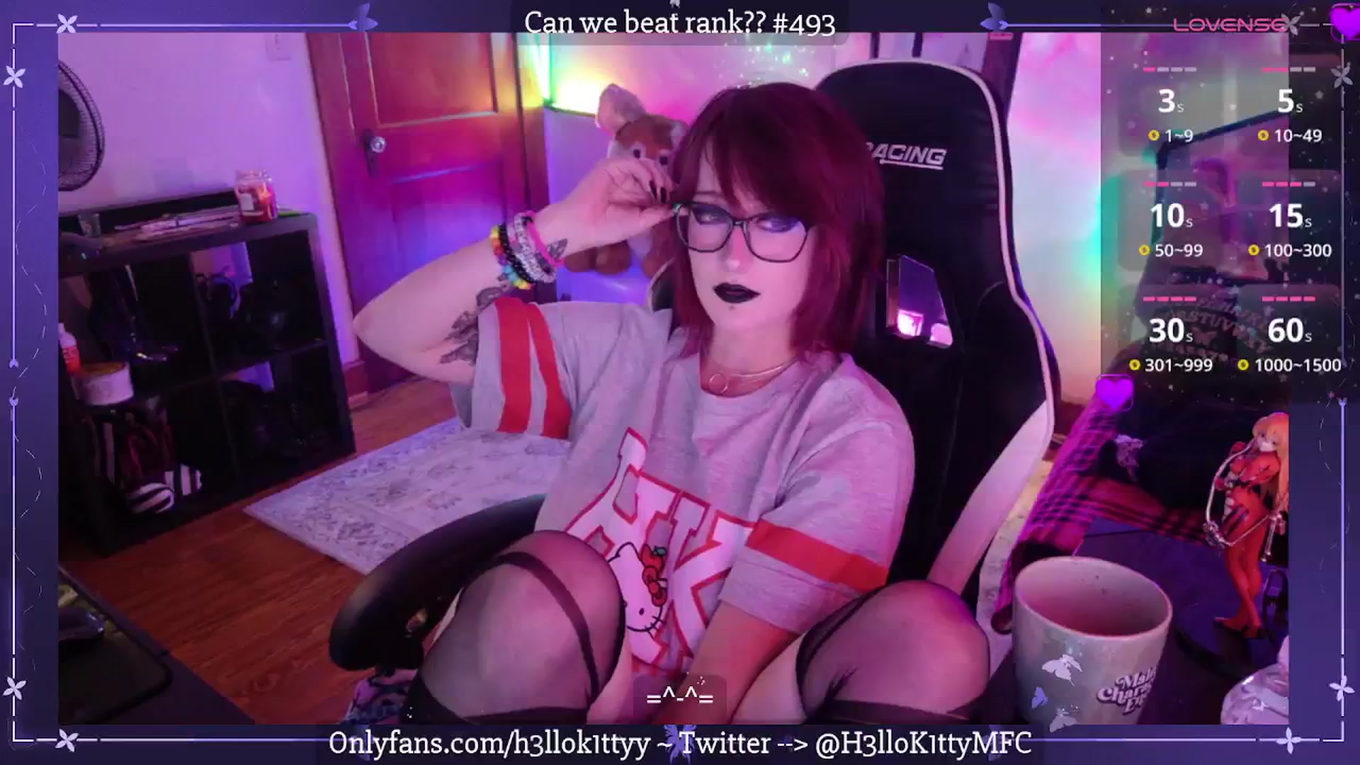 Gallery image thumbnail from H3llok1tty's myfreecams stream on, 08/11/2025, 08:19 image 7 of 20