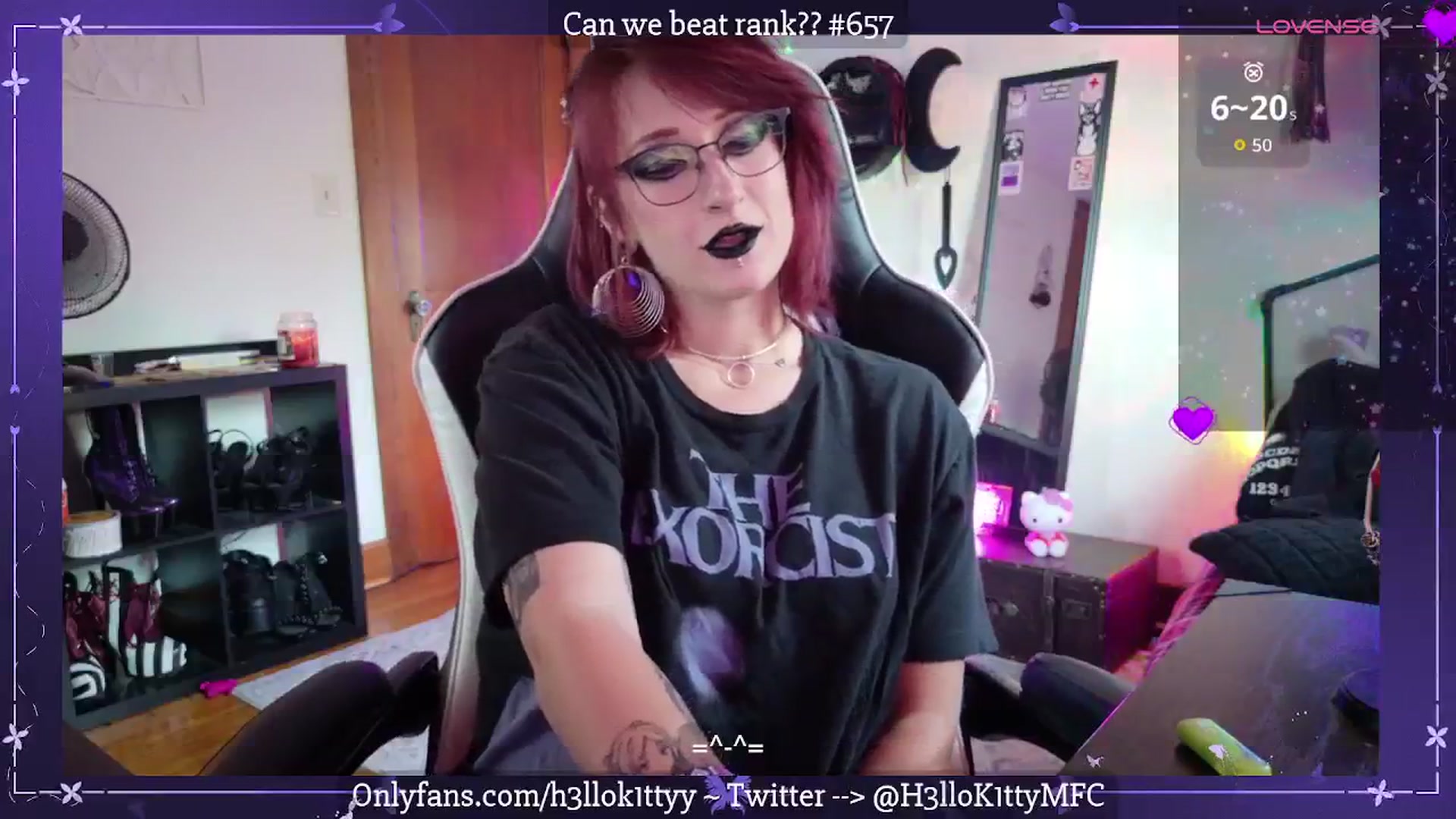 Gallery image thumbnail from H3llok1tty's myfreecams stream on, 08/15/2025, 12:18 image 15 of 20