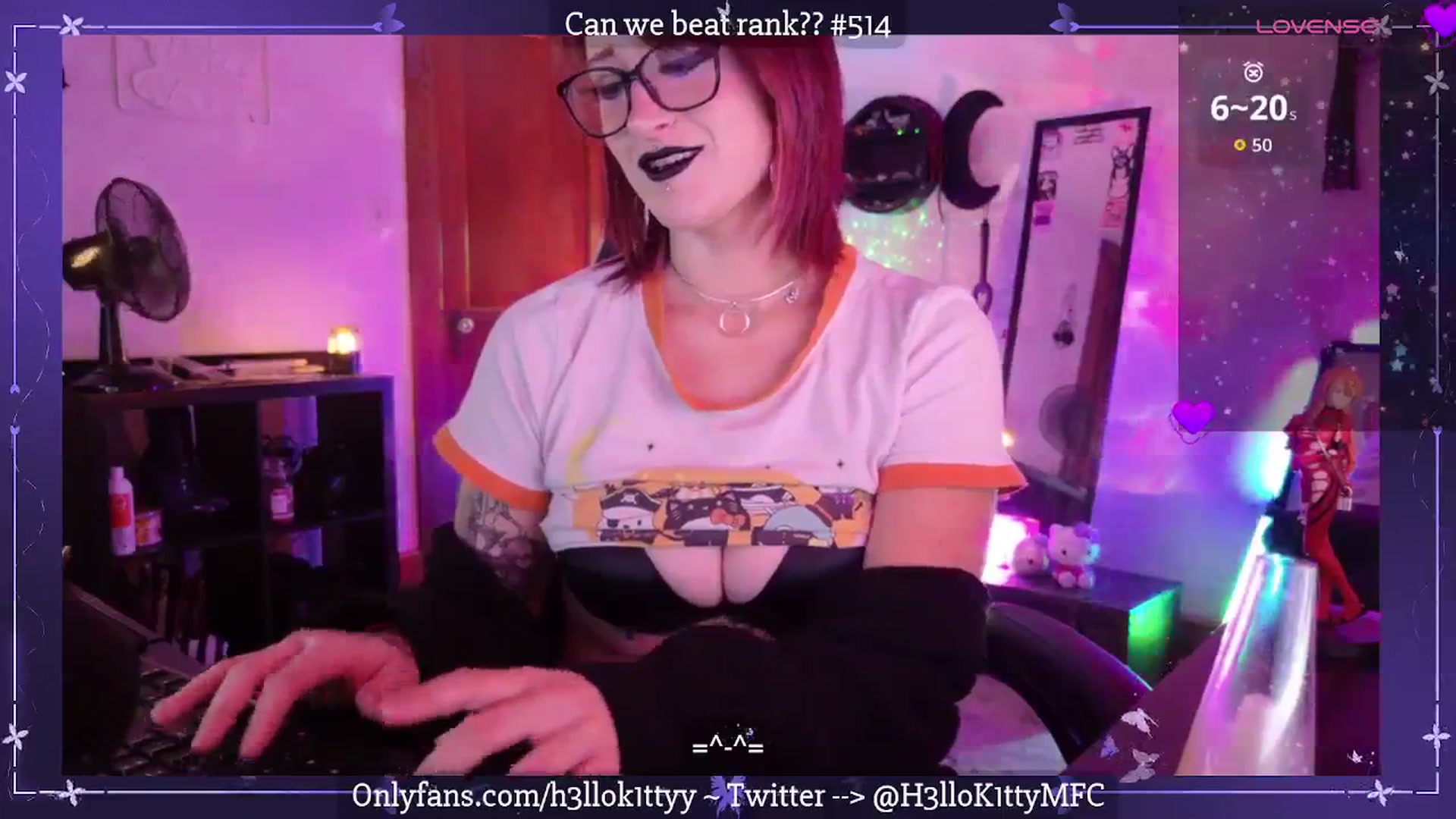 Gallery image thumbnail from H3llok1tty's myfreecams stream on, 08/25/2025, 10:22 image 11 of 20