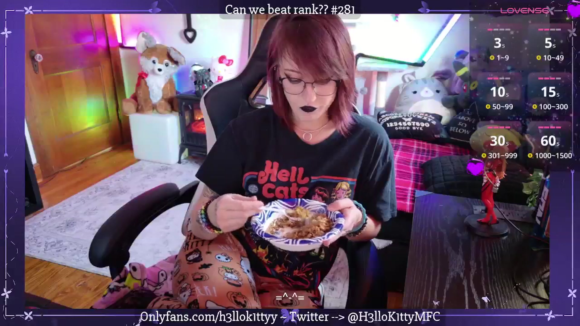Gallery image thumbnail from H3llok1tty's myfreecams stream on, 09/01/2025, 14:25 image 18 of 20