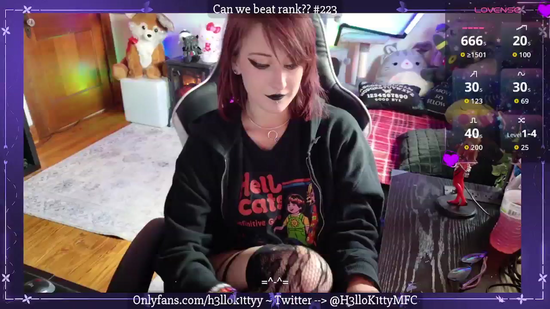 Gallery image thumbnail from H3llok1tty's myfreecams stream on, 09/01/2025, 14:42 image 8 of 20