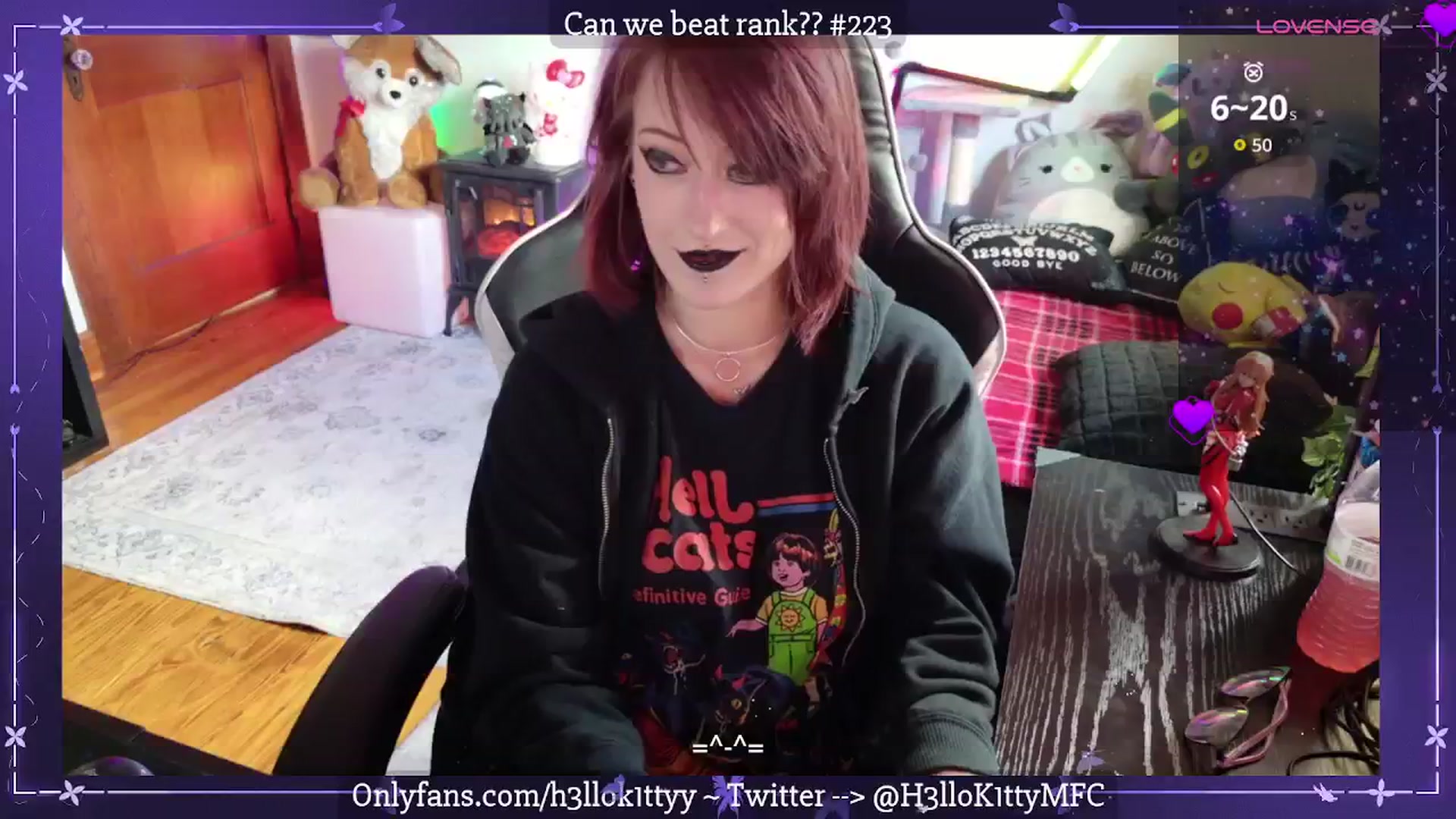 Gallery image thumbnail from H3llok1tty's myfreecams stream on, 09/01/2025, 14:42 image 7 of 20