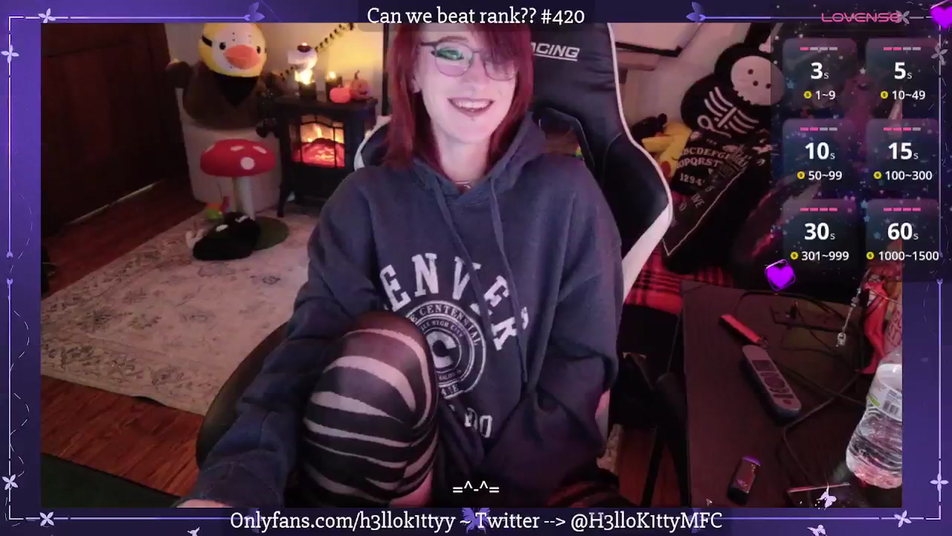 Gallery image thumbnail from H3llok1tty's myfreecams stream on, 09/25/2025, 08:58 image 2 of 20