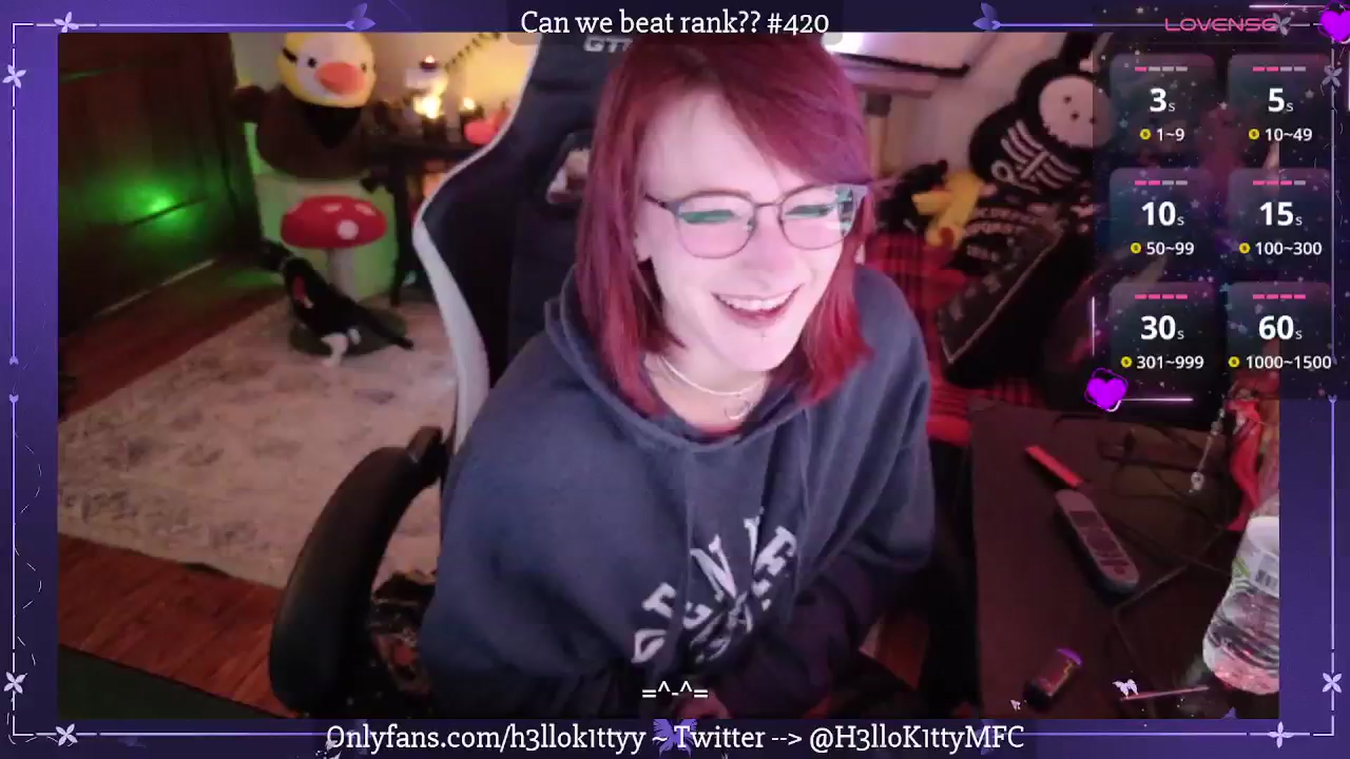Gallery image thumbnail from H3llok1tty's myfreecams stream on, 09/25/2025, 08:58 image 1 of 20