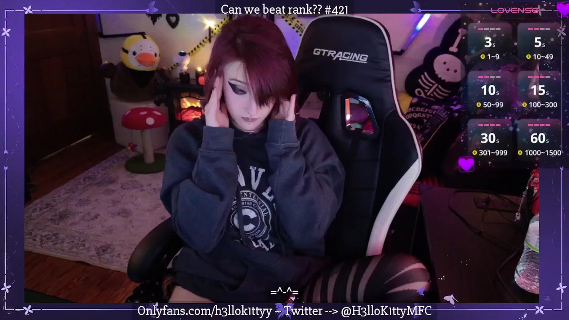 Gallery image thumbnail from H3llok1tty's myfreecams stream on, 09/25/2025, 10:07 image 1 of 20