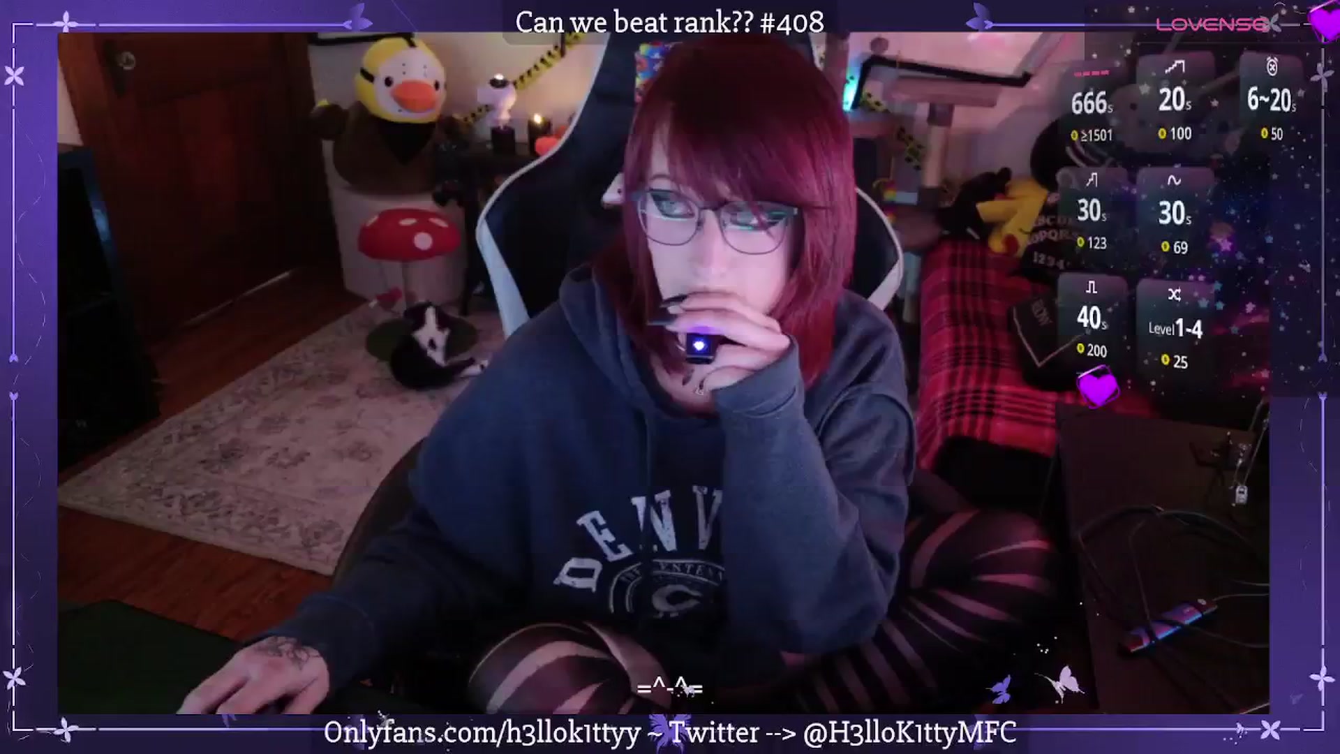Gallery image thumbnail from H3llok1tty's myfreecams stream on, 09/25/2025, 10:07 image 20 of 20