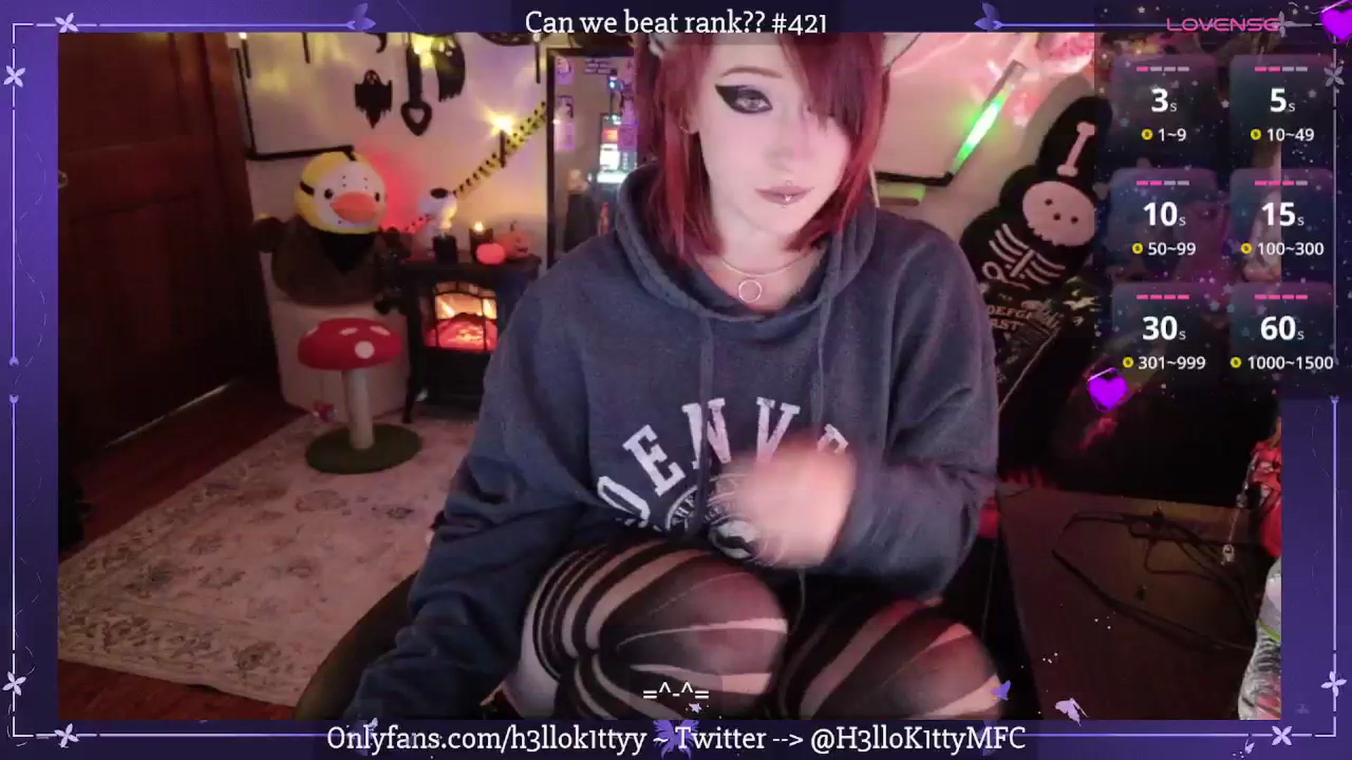 Gallery image thumbnail from H3llok1tty's myfreecams stream on, 09/25/2025, 10:07 image 4 of 20