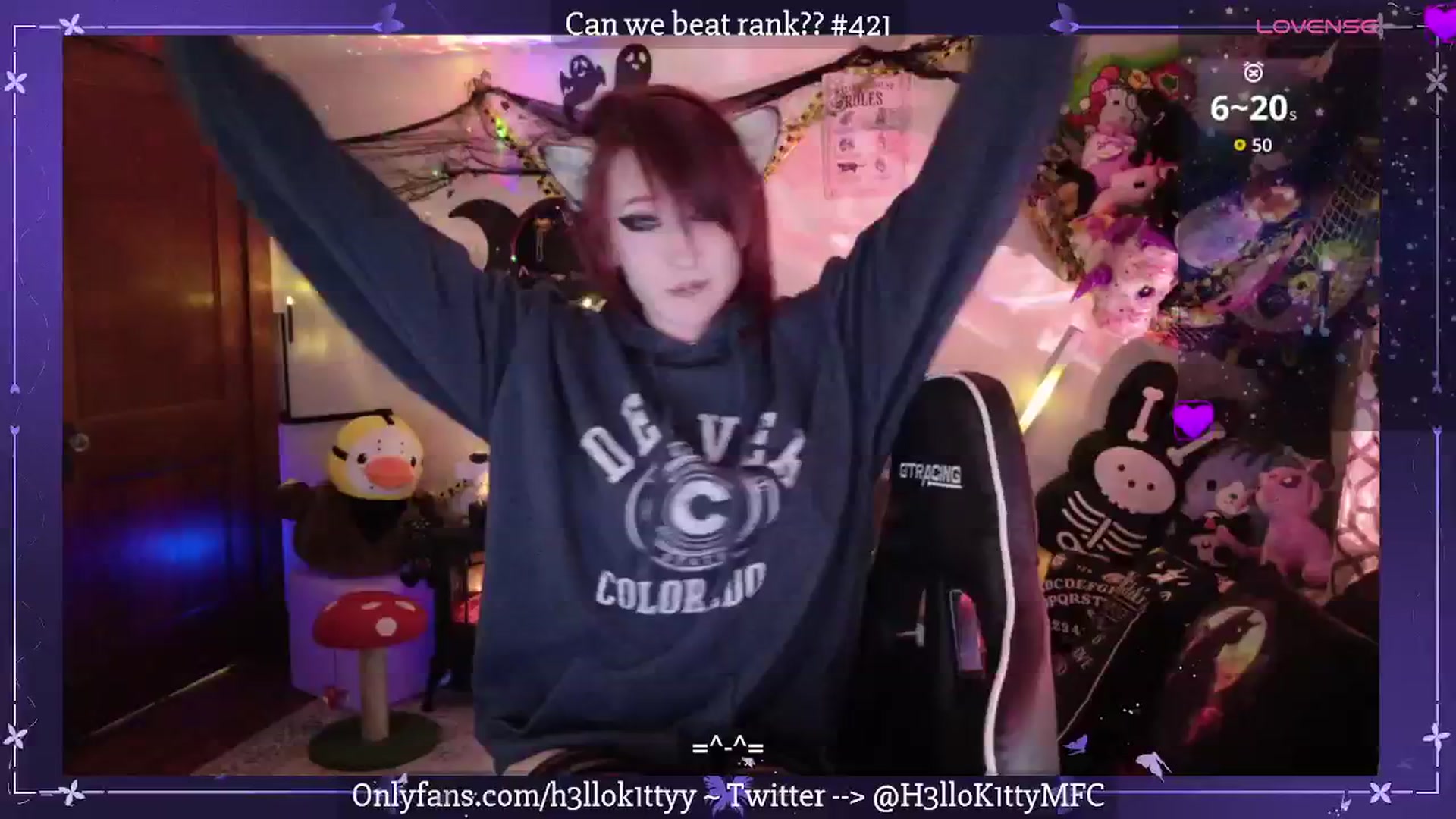 Gallery image thumbnail from H3llok1tty's myfreecams stream on, 09/25/2025, 10:07 image 5 of 20