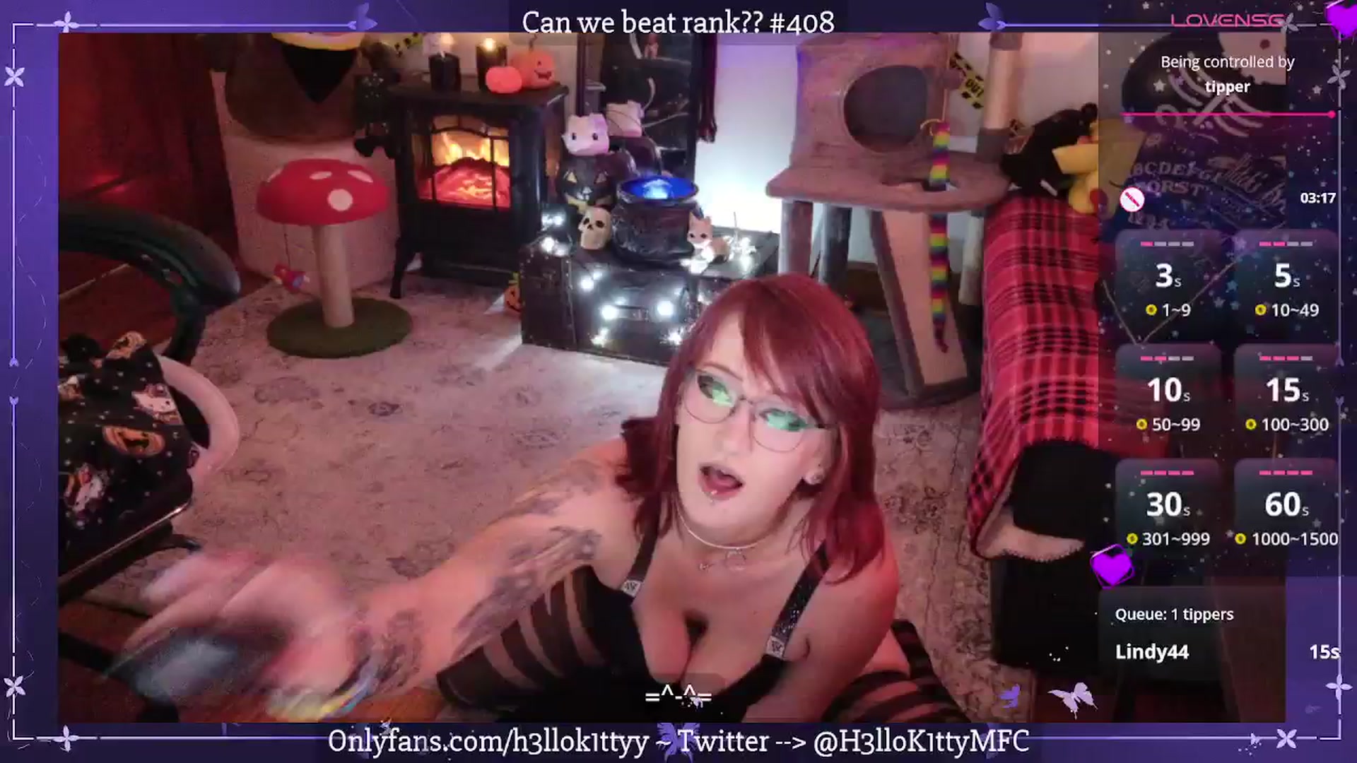 Gallery image thumbnail from H3llok1tty's myfreecams stream on, 09/25/2025, 10:07 image 16 of 20