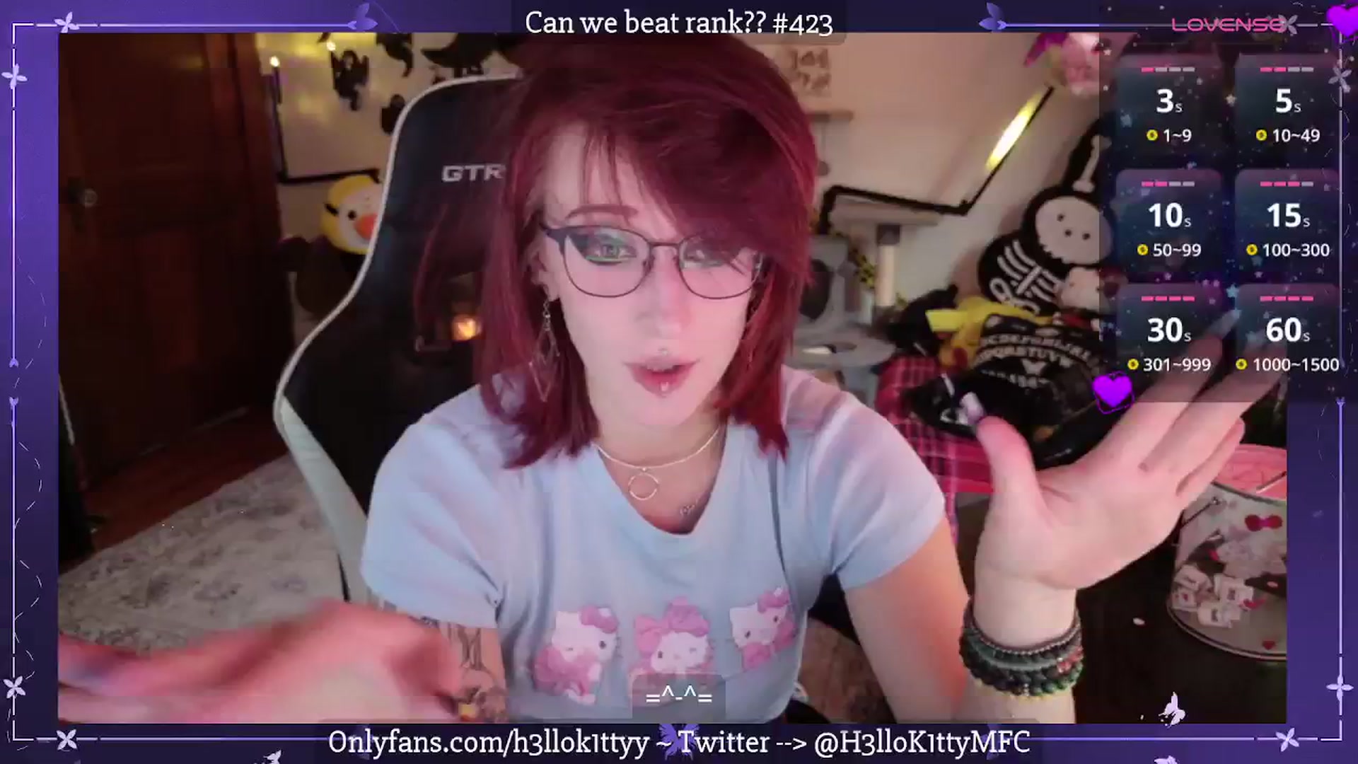 Gallery image thumbnail from H3llok1tty's myfreecams stream on, 09/27/2025, 12:43 image 17 of 20