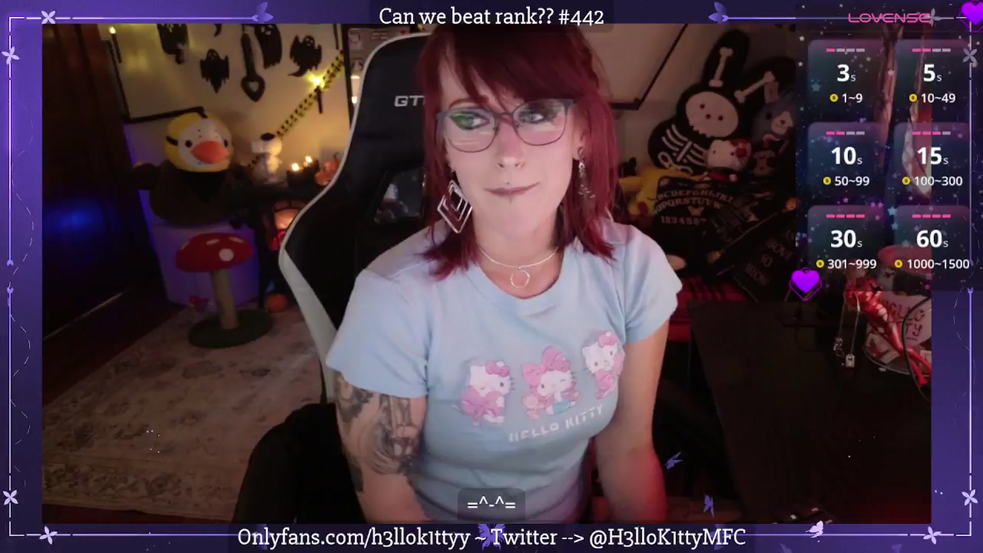Gallery image thumbnail from H3llok1tty's myfreecams stream on, 09/27/2025, 12:43 image 5 of 20